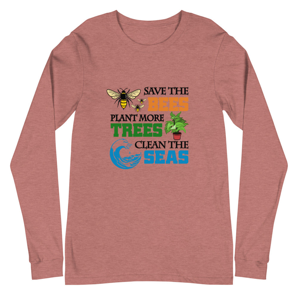 SAVE THE BEES - Unisex Long Sleeve Tee