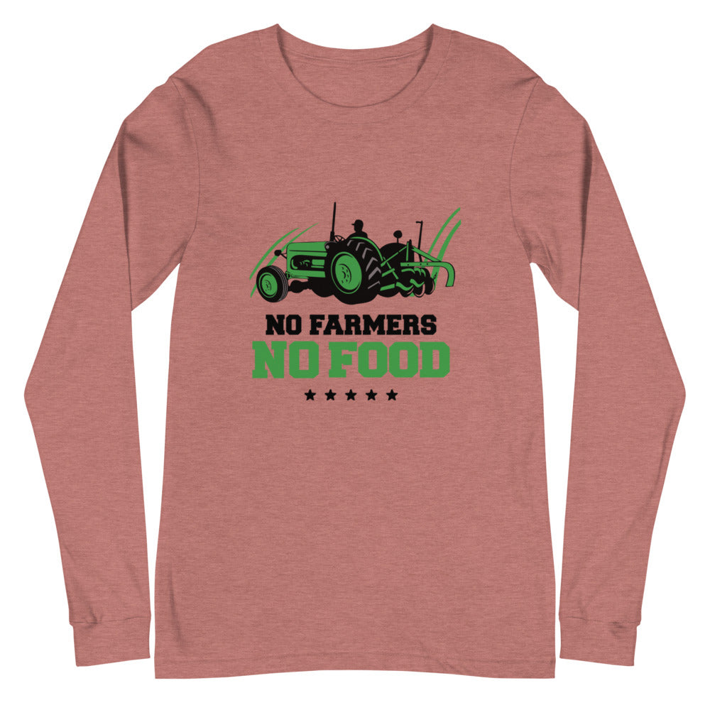 NO FARMERS NO FOOD - Unisex Long Sleeve Tee