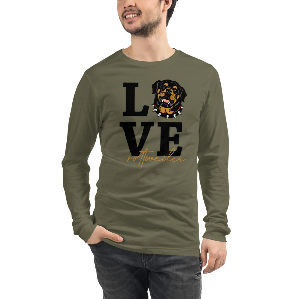 LOVE ROTTWEILER - Mens' Long Sleeve Tee