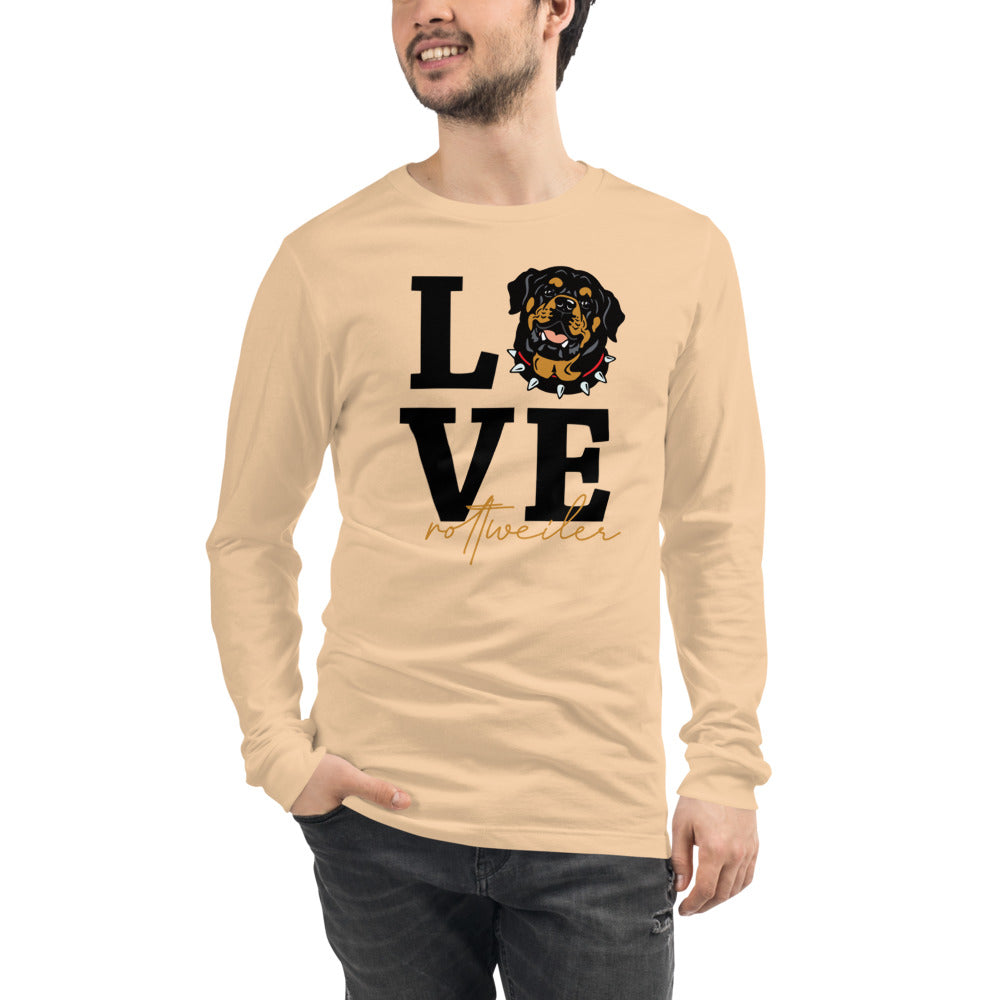 LOVE ROTTWEILER - Mens' Long Sleeve Tee