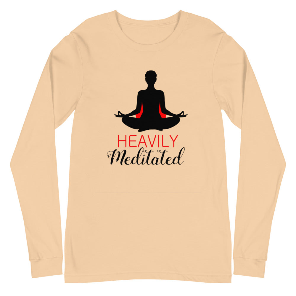 HEAVILY MEDITATED - Unisex Long Sleeve Tee