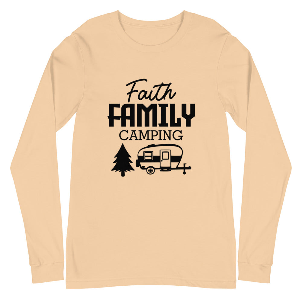 Family Camping- Unisex Long Sleeve Tee