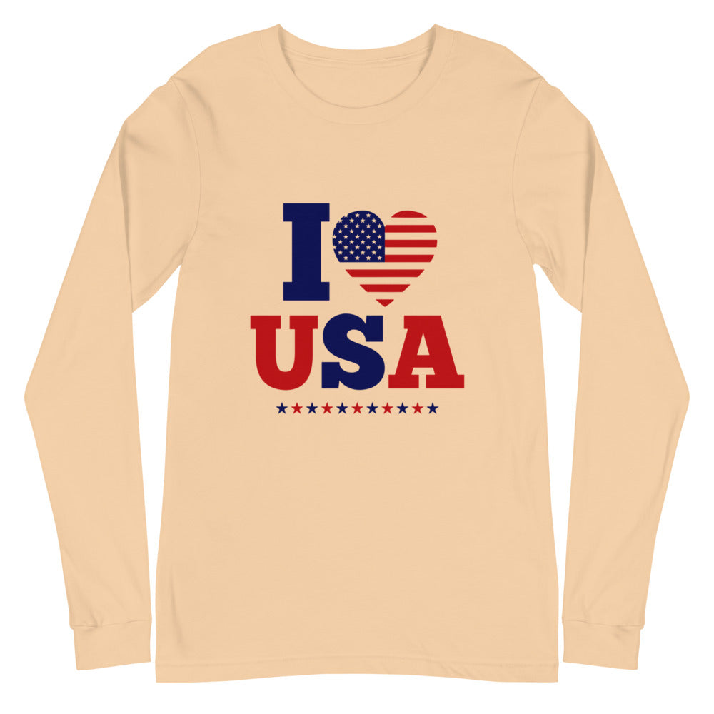 I LOVE USA - Unisex Long Sleeve Tee