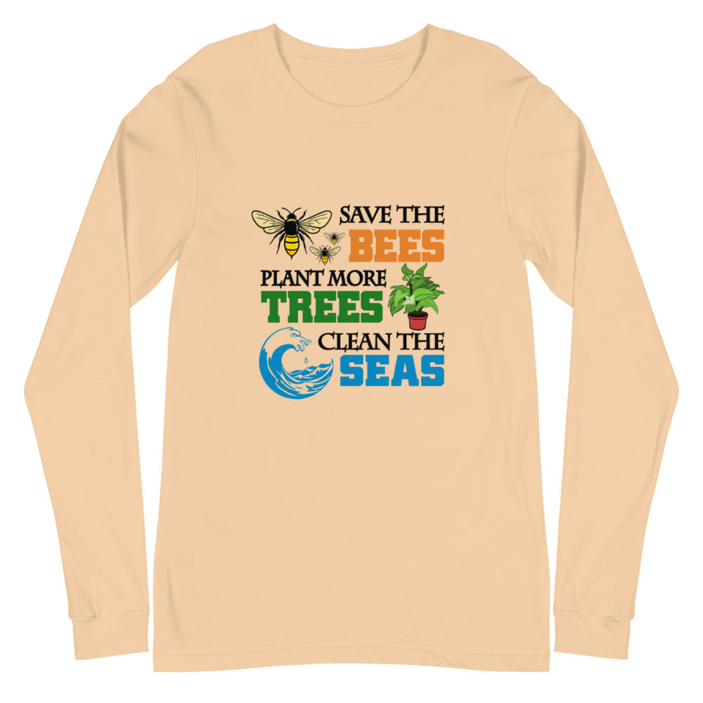 SAVE THE BEES - Unisex Long Sleeve Tee