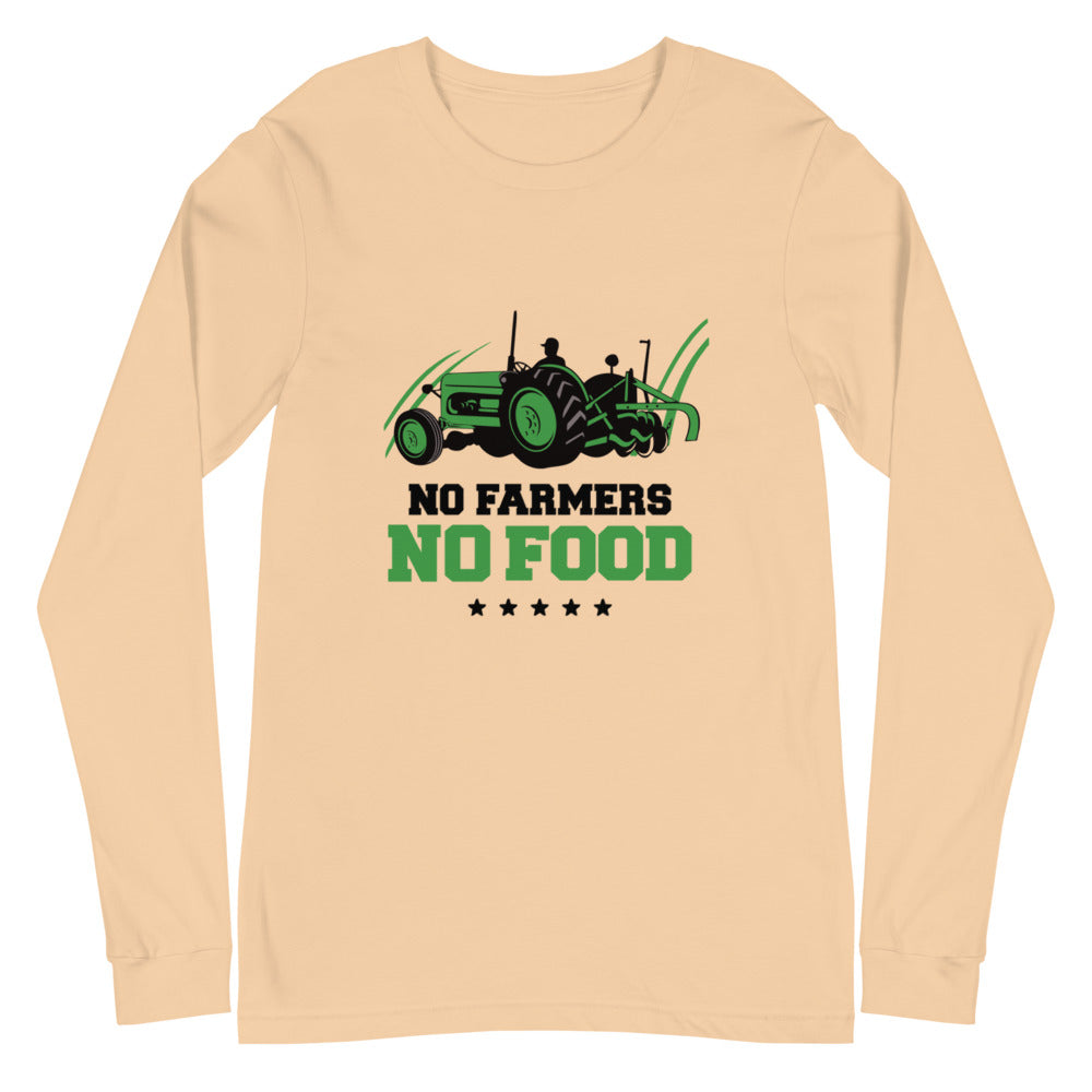 NO FARMERS NO FOOD - Unisex Long Sleeve Tee