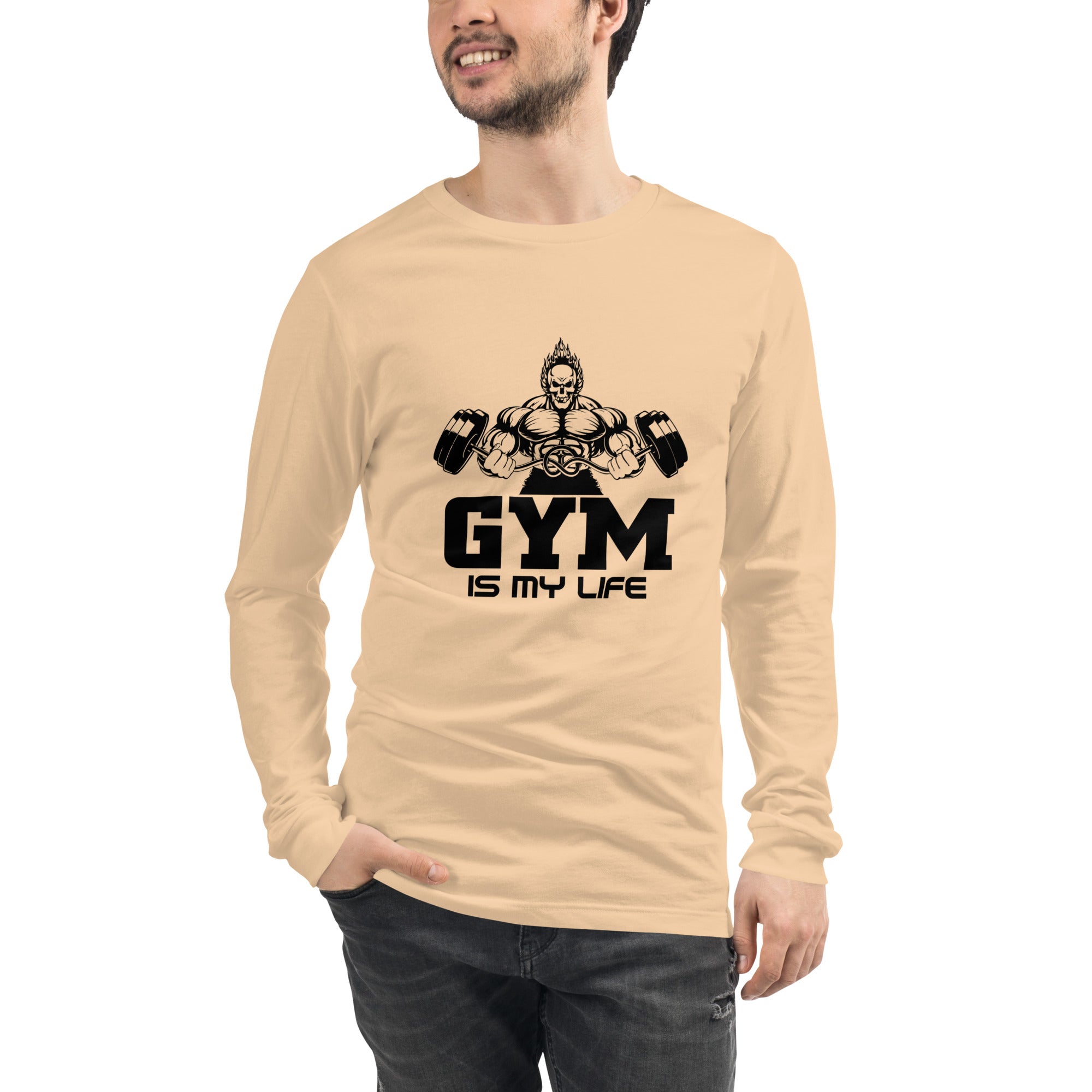 GYM IS MY LIFE - Unisex Long Sleeve Tee