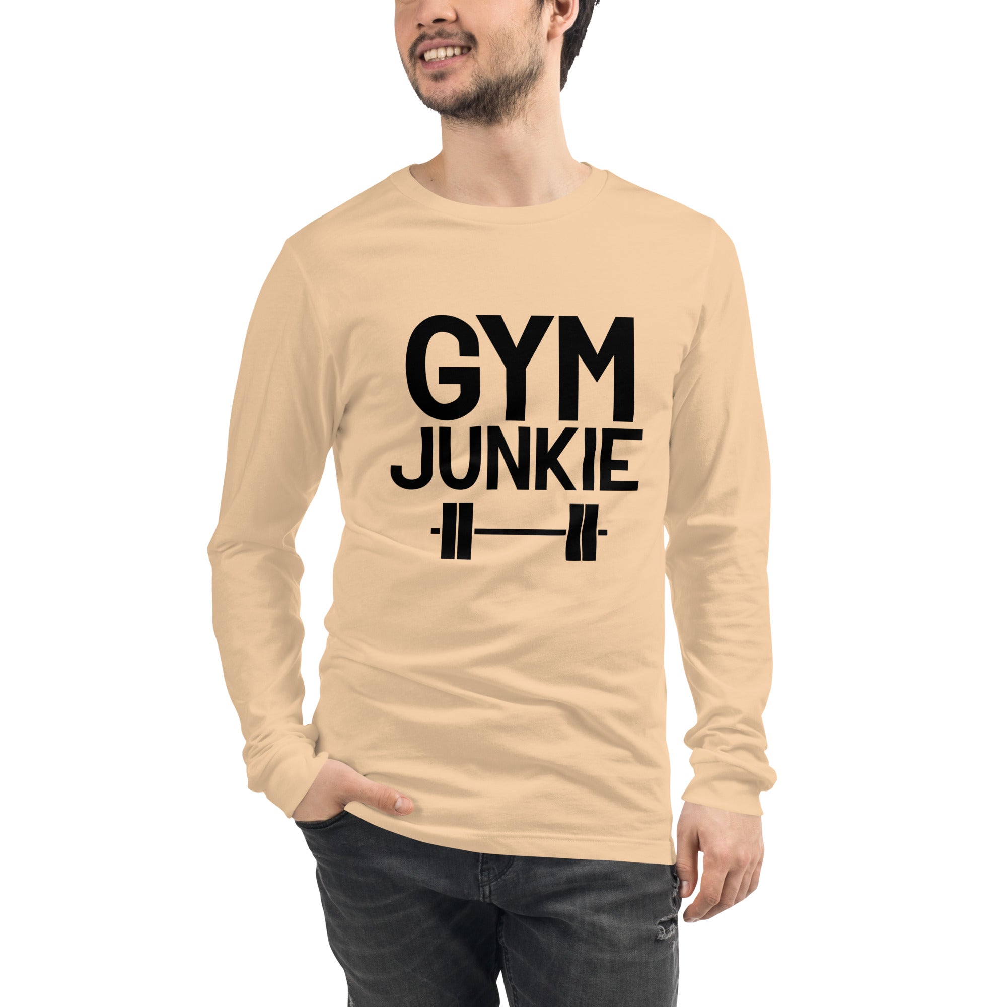 GYM JUNKIE - Unisex Long Sleeve Tee