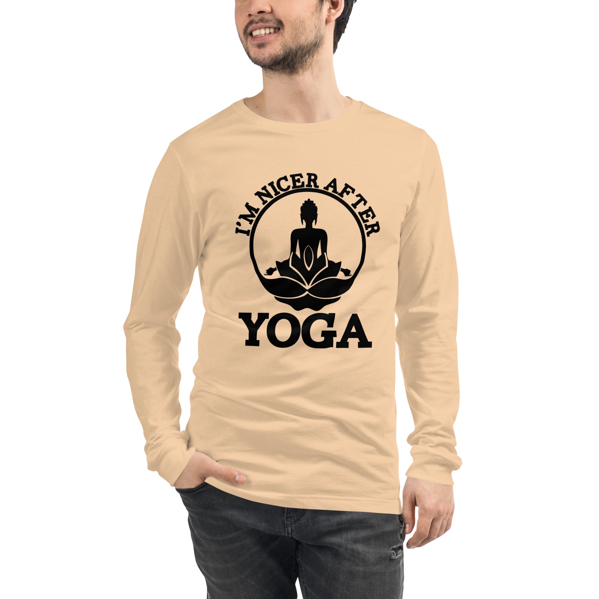 I'M NICER AFTER YOGA - Unisex Long Sleeve Tee