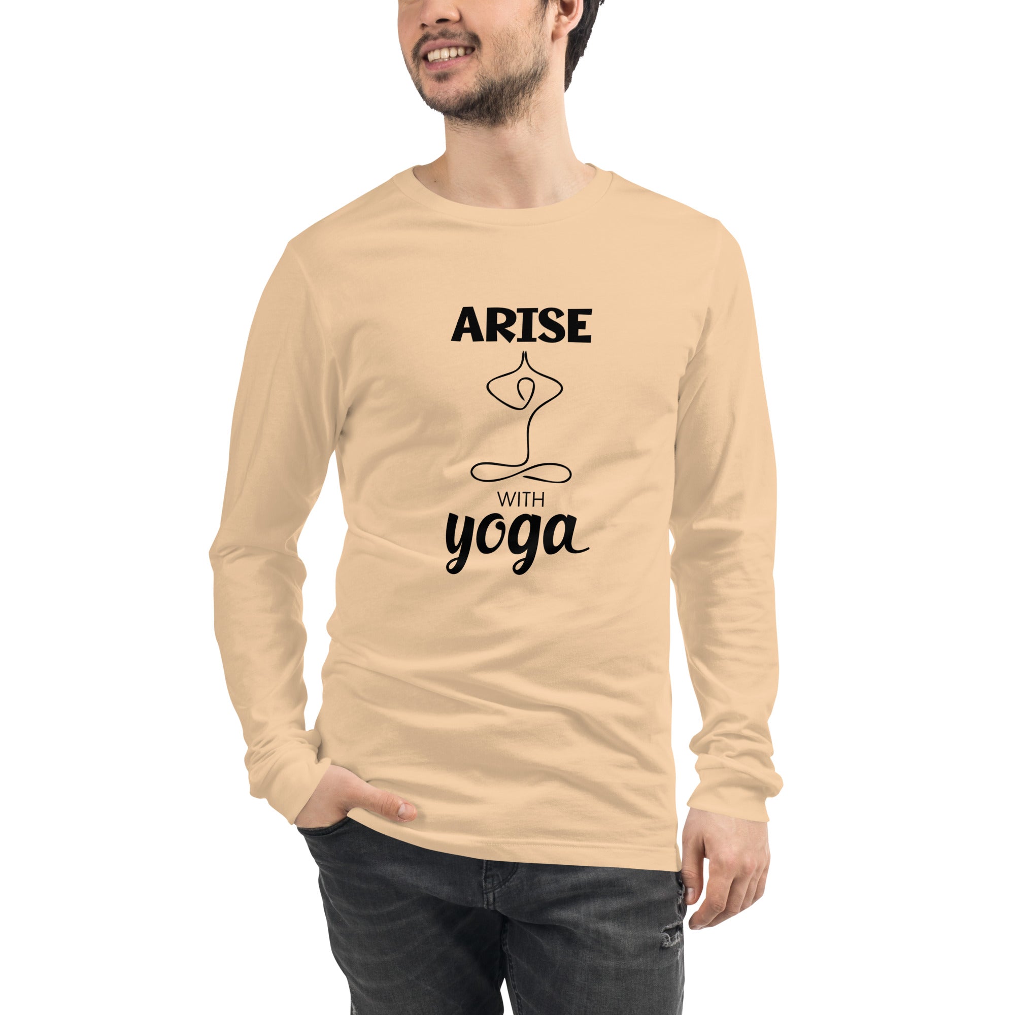 ARISE WITH YOGA - Unisex Long Sleeve Tee