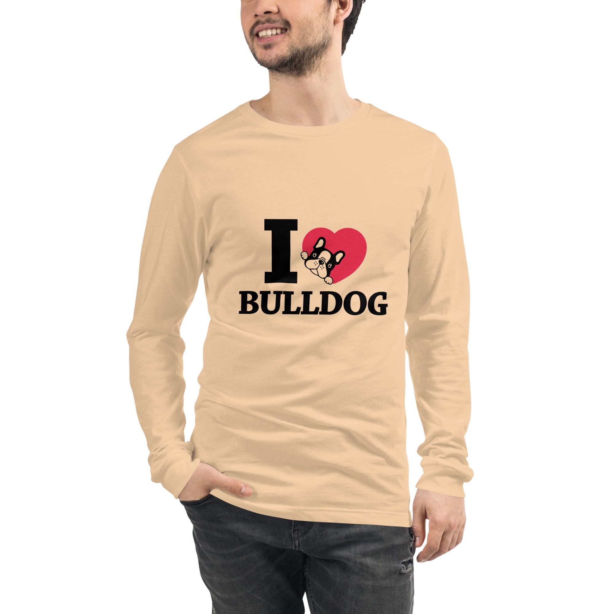 I LOVE BULLDOG - Unisex Long Sleeve Tee