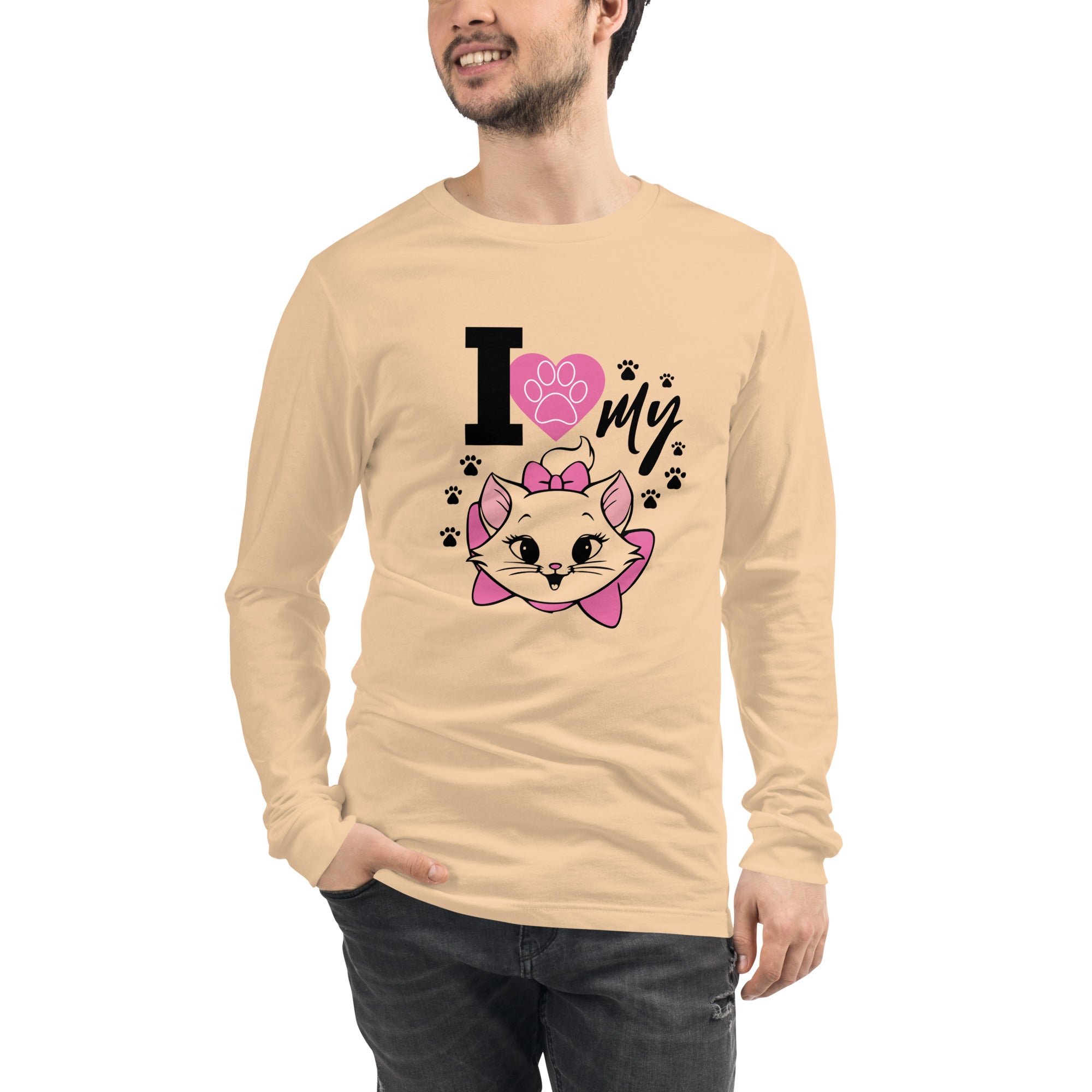 I LOVE MY CAT - Unisex Long Sleeve Tee