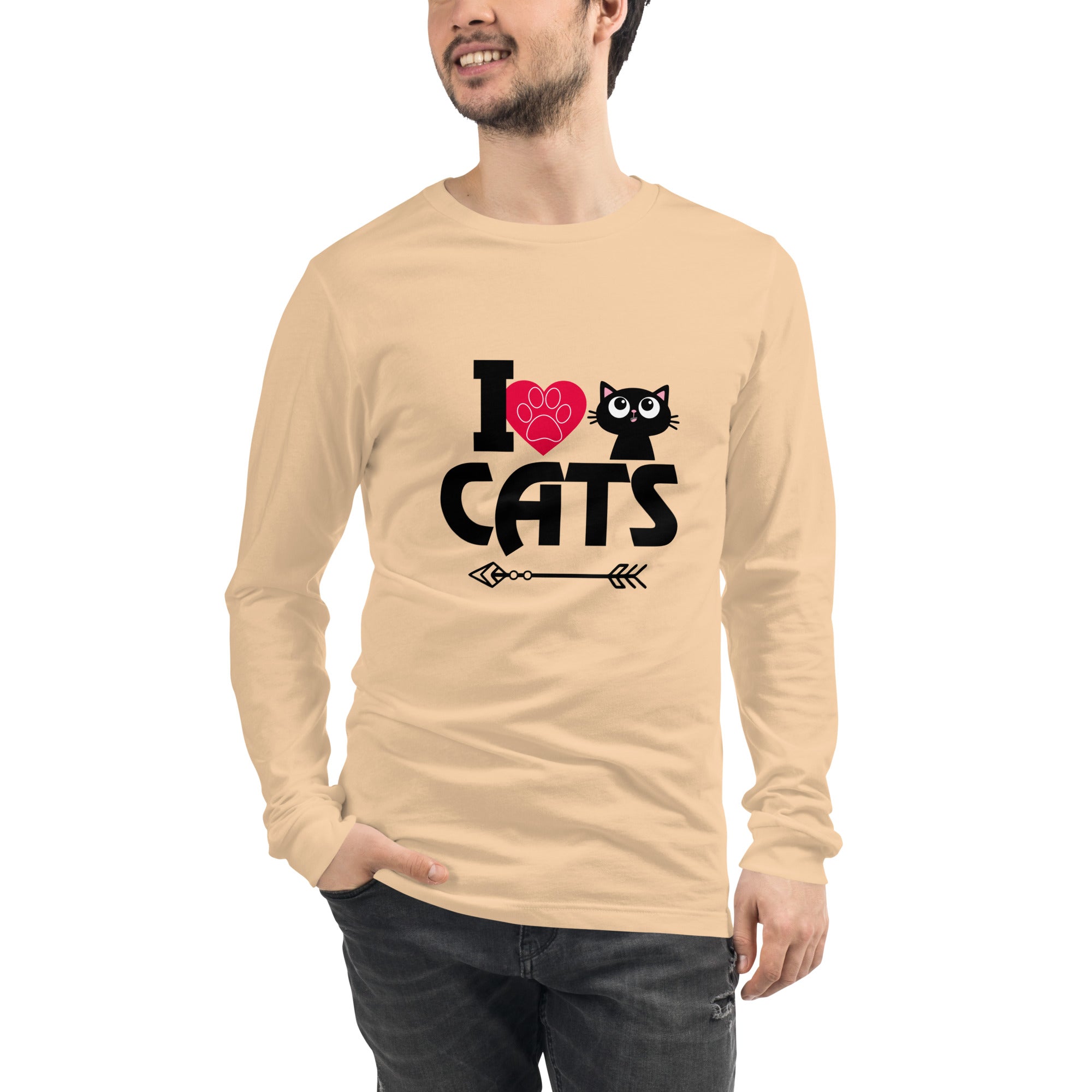 I LOVE CATS - Unisex Long Sleeve Tee