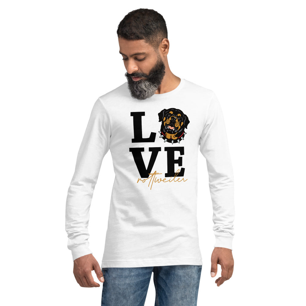 LOVE ROTTWEILER - Mens' Long Sleeve Tee