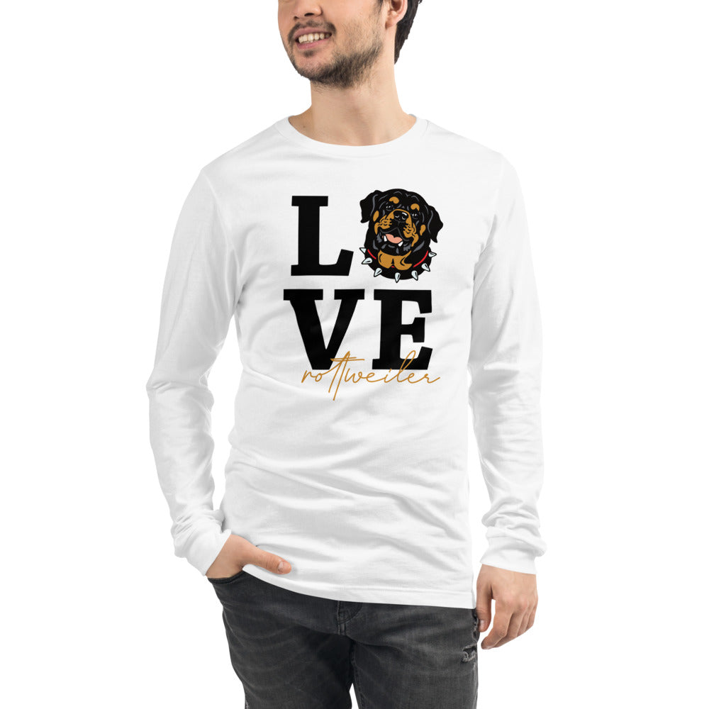 LOVE ROTTWEILER - Mens' Long Sleeve Tee