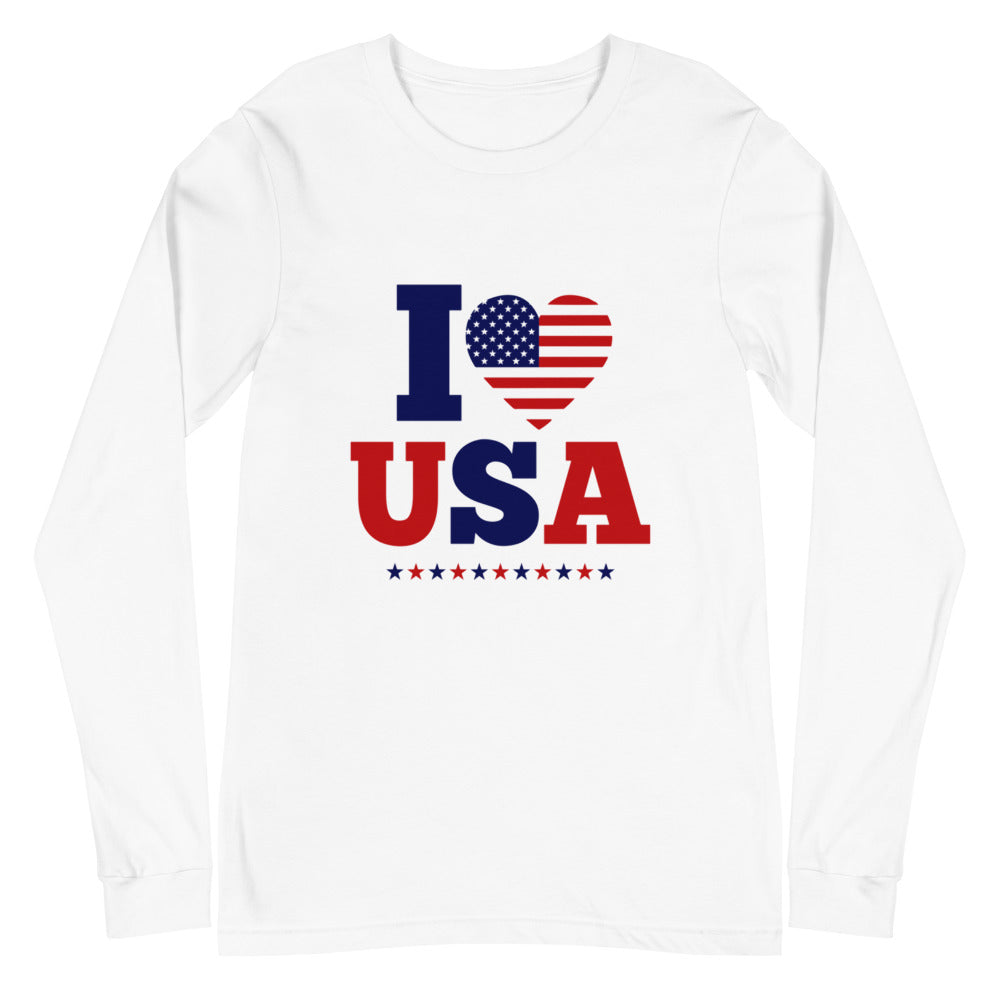 I LOVE USA - Unisex Long Sleeve Tee