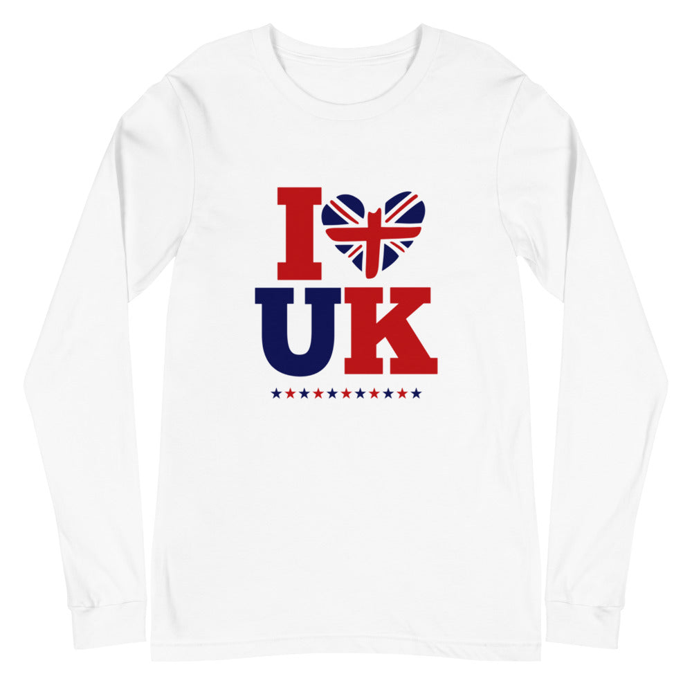 I LOVE UK - Unisex Long Sleeve Tee