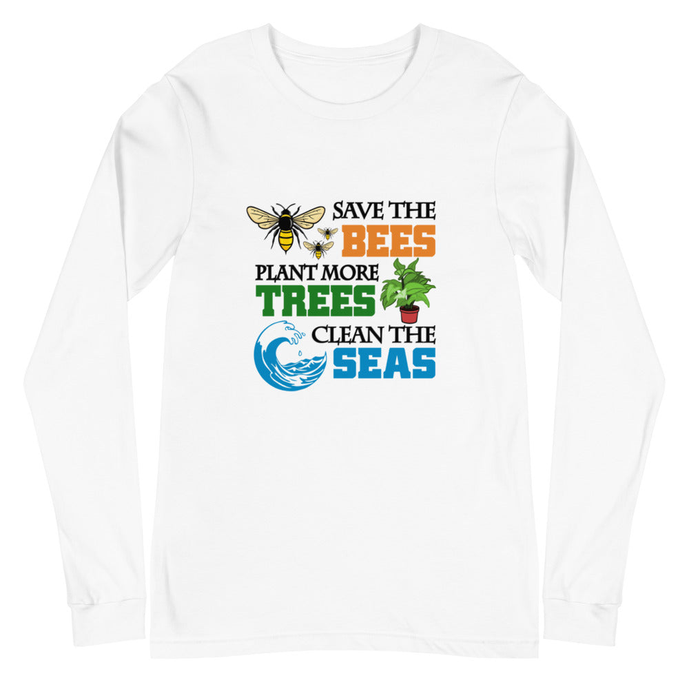 SAVE THE BEES - Unisex Long Sleeve Tee