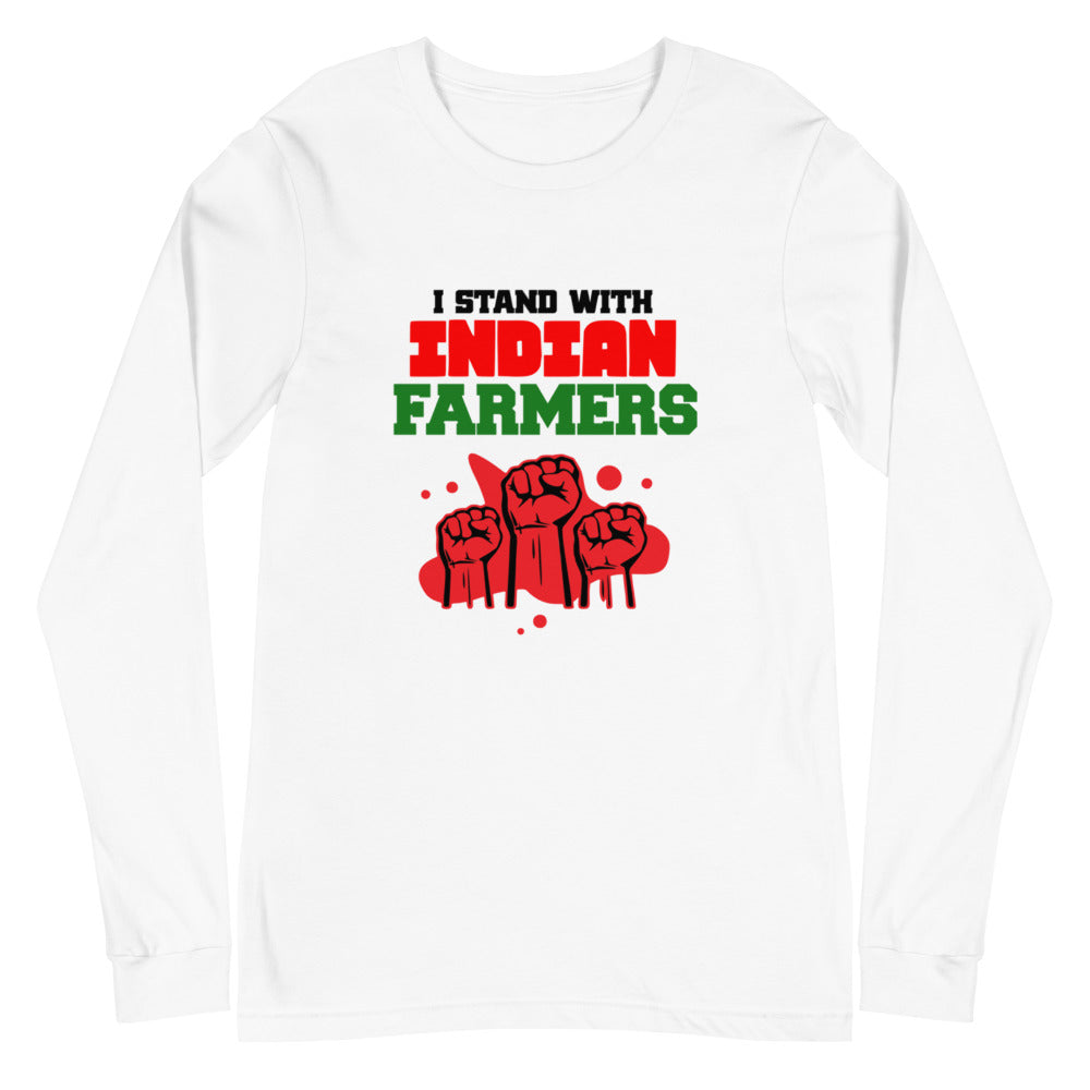 I STAND WITH INDIAN FARMERS - Unisex Long Sleeve Tee