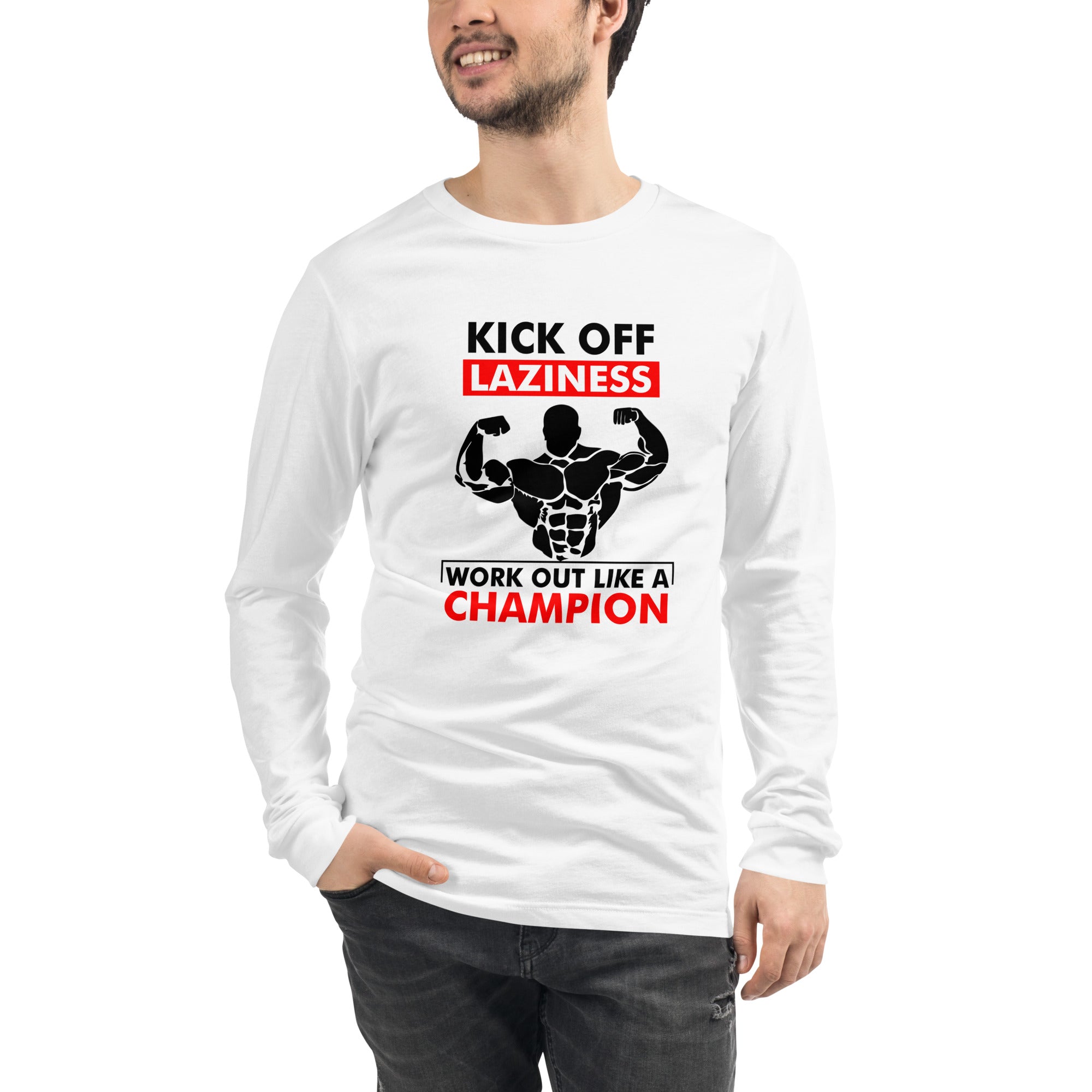 KICK OFF LAZINESS - Unisex Long Sleeve Tee