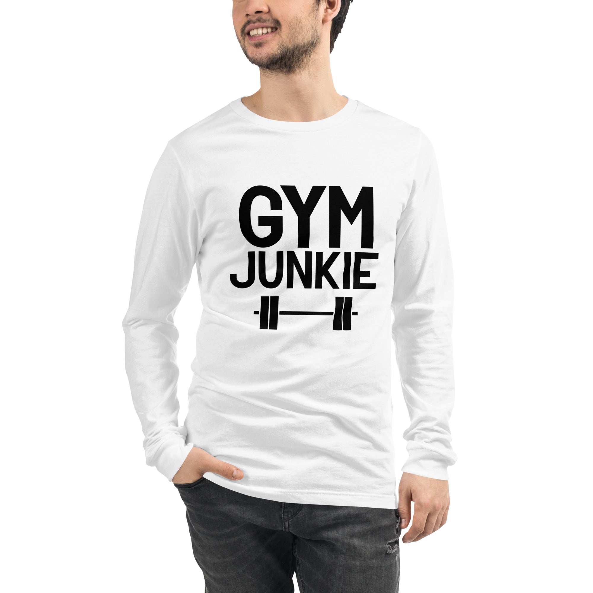 GYM JUNKIE - Unisex Long Sleeve Tee