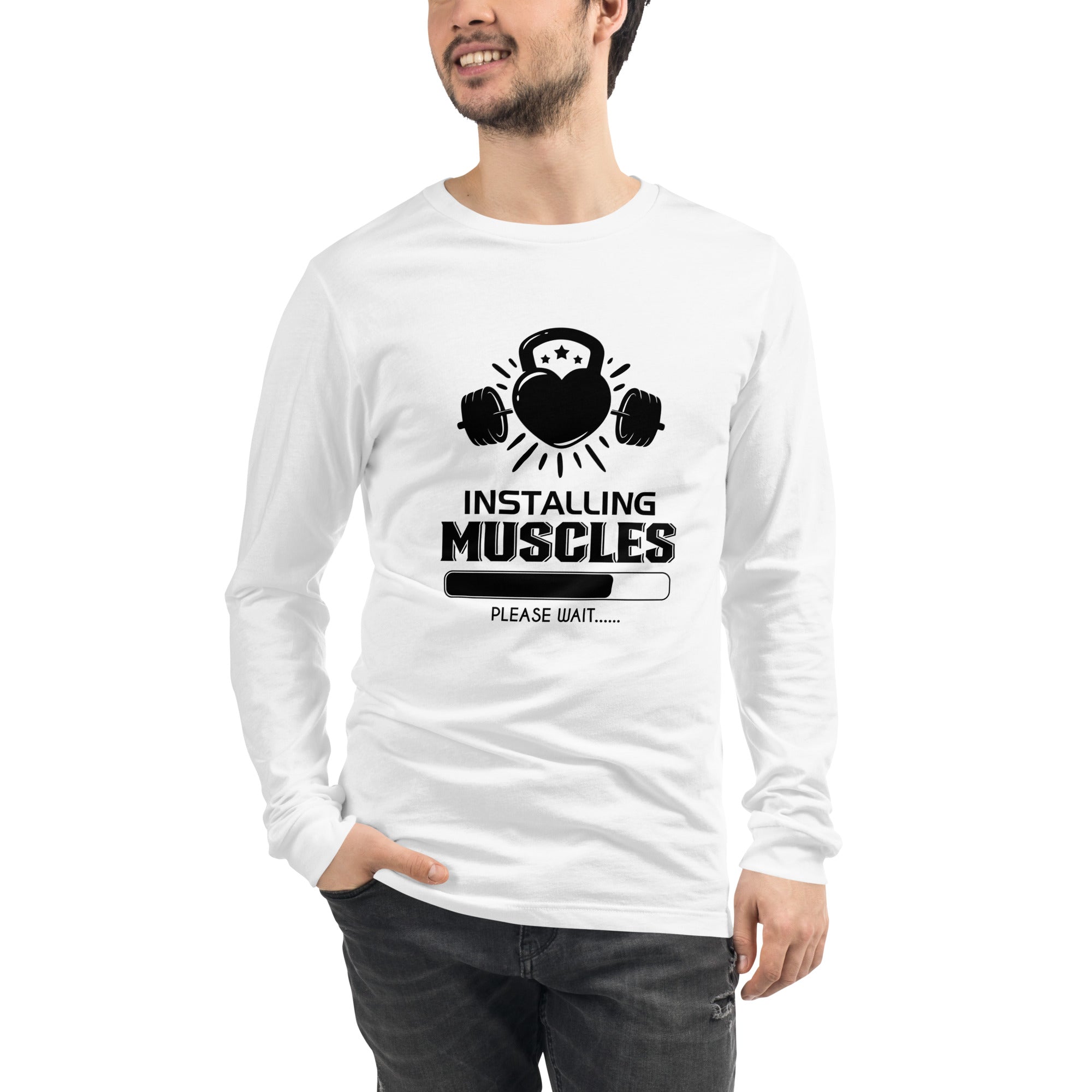 INSTALLING MUSCLES - Unisex Long Sleeve Tee