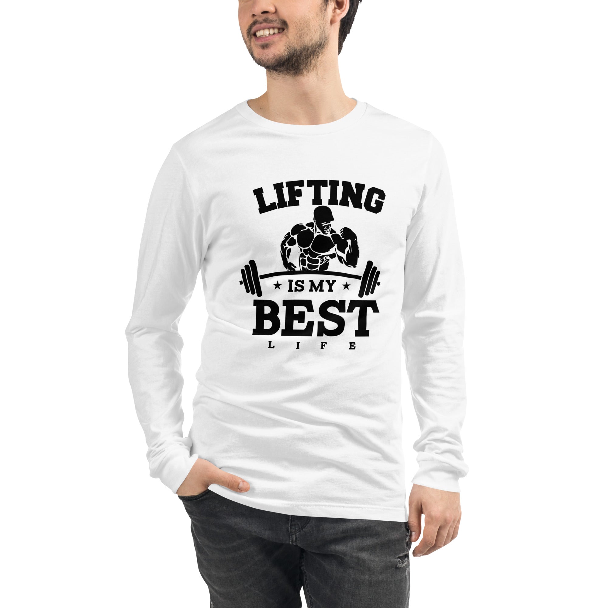 LIFTING IS MY BEST LIFE - Unisex Long Sleeve Tee