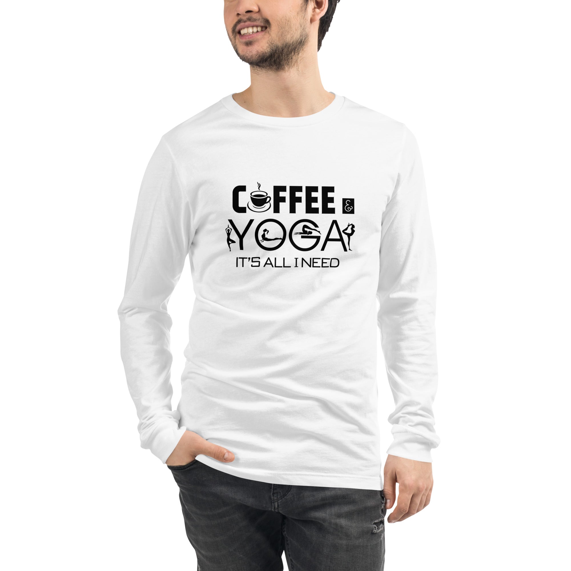 COFFEE YOGA IT'S ALL I NEED - Unisex Long Sleeve Tee