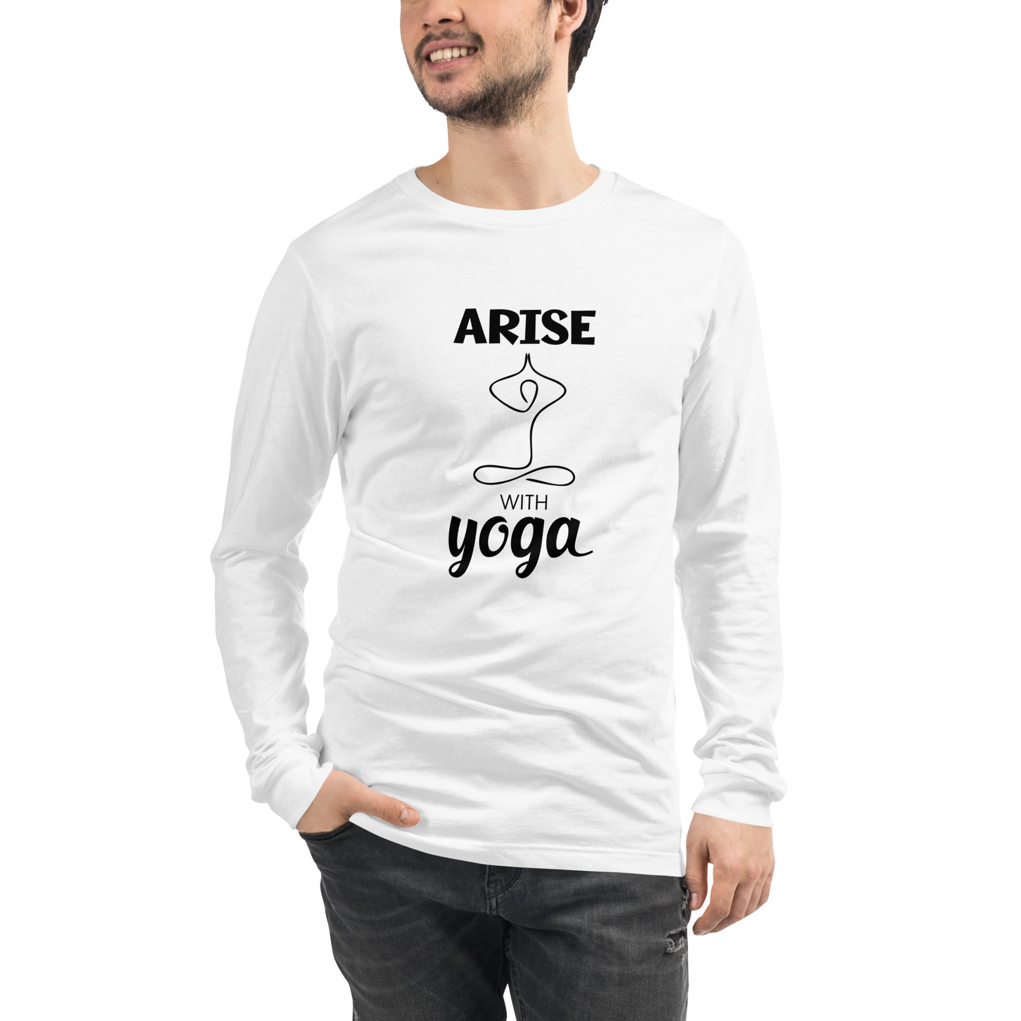 ARISE WITH YOGA - Unisex Long Sleeve Tee
