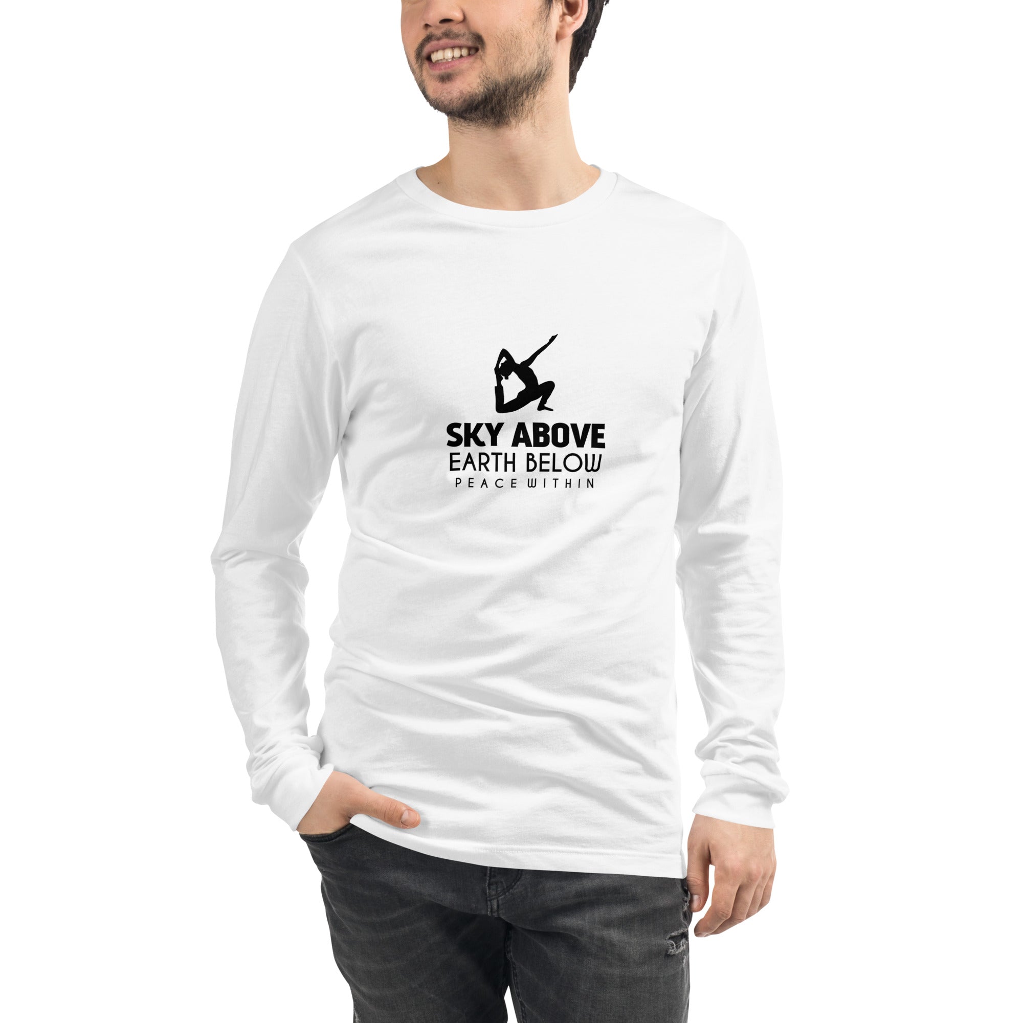 SKY ABOVE EARTH BELOW - Unisex Long Sleeve Tee