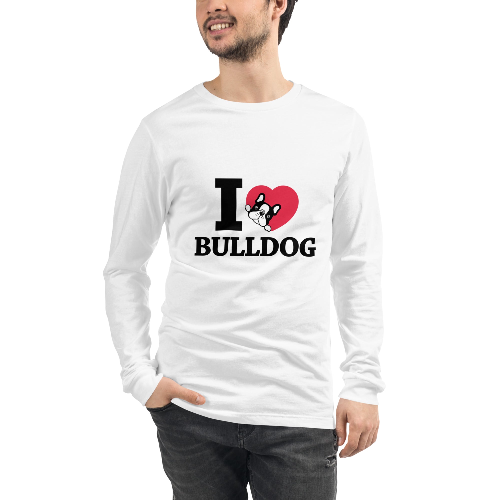 I LOVE BULLDOG - Unisex Long Sleeve Tee