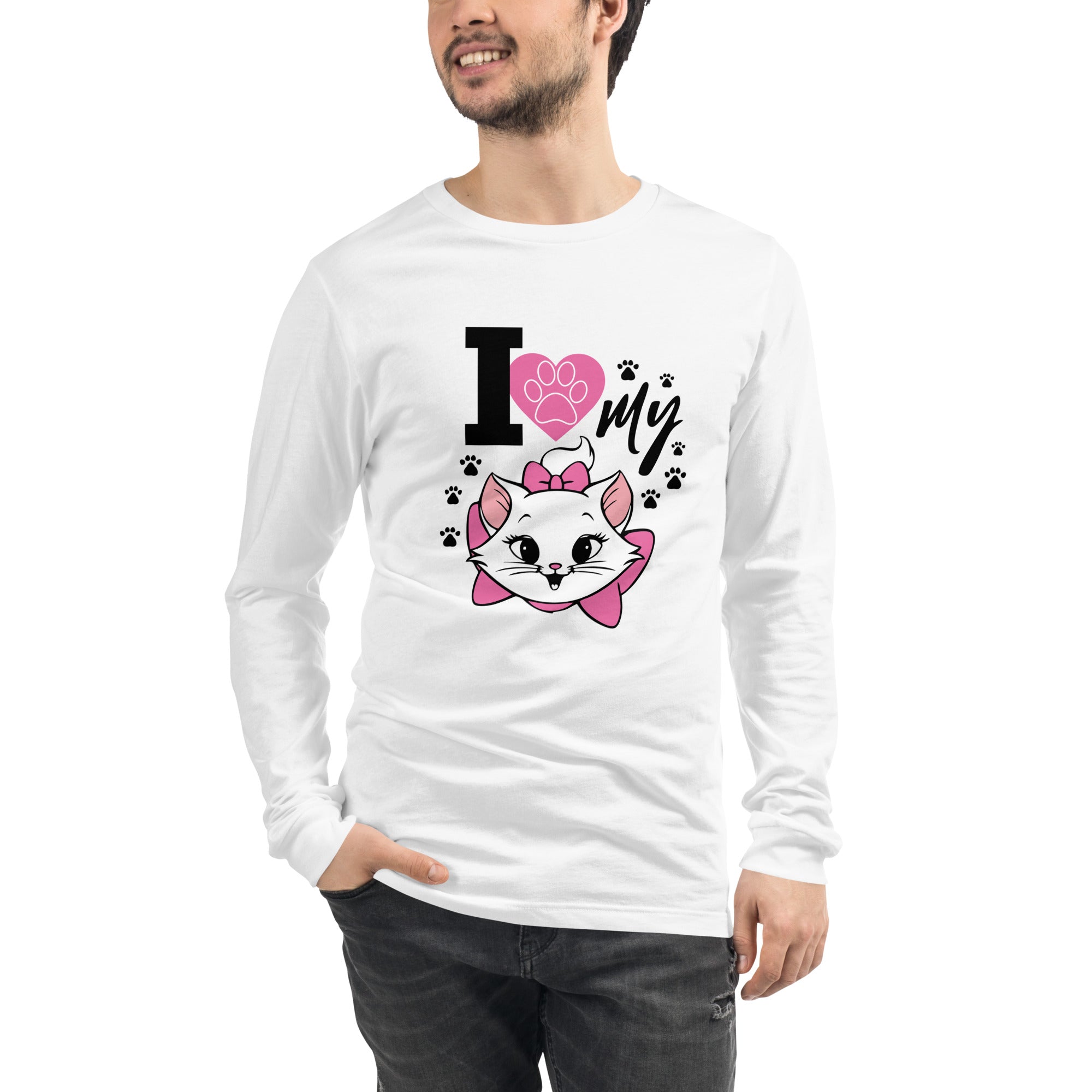 I LOVE MY CAT - Unisex Long Sleeve Tee