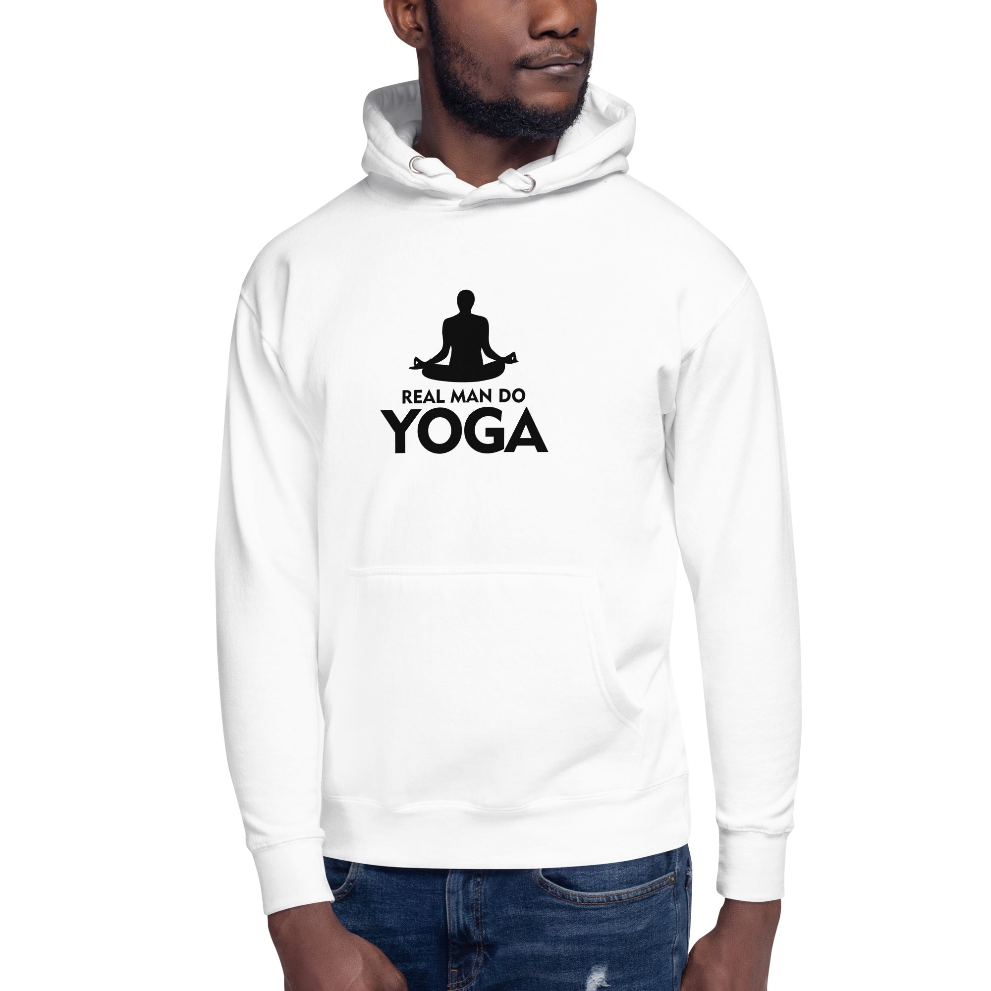 REAL MAN DO YOGA - Unisex Hoodie