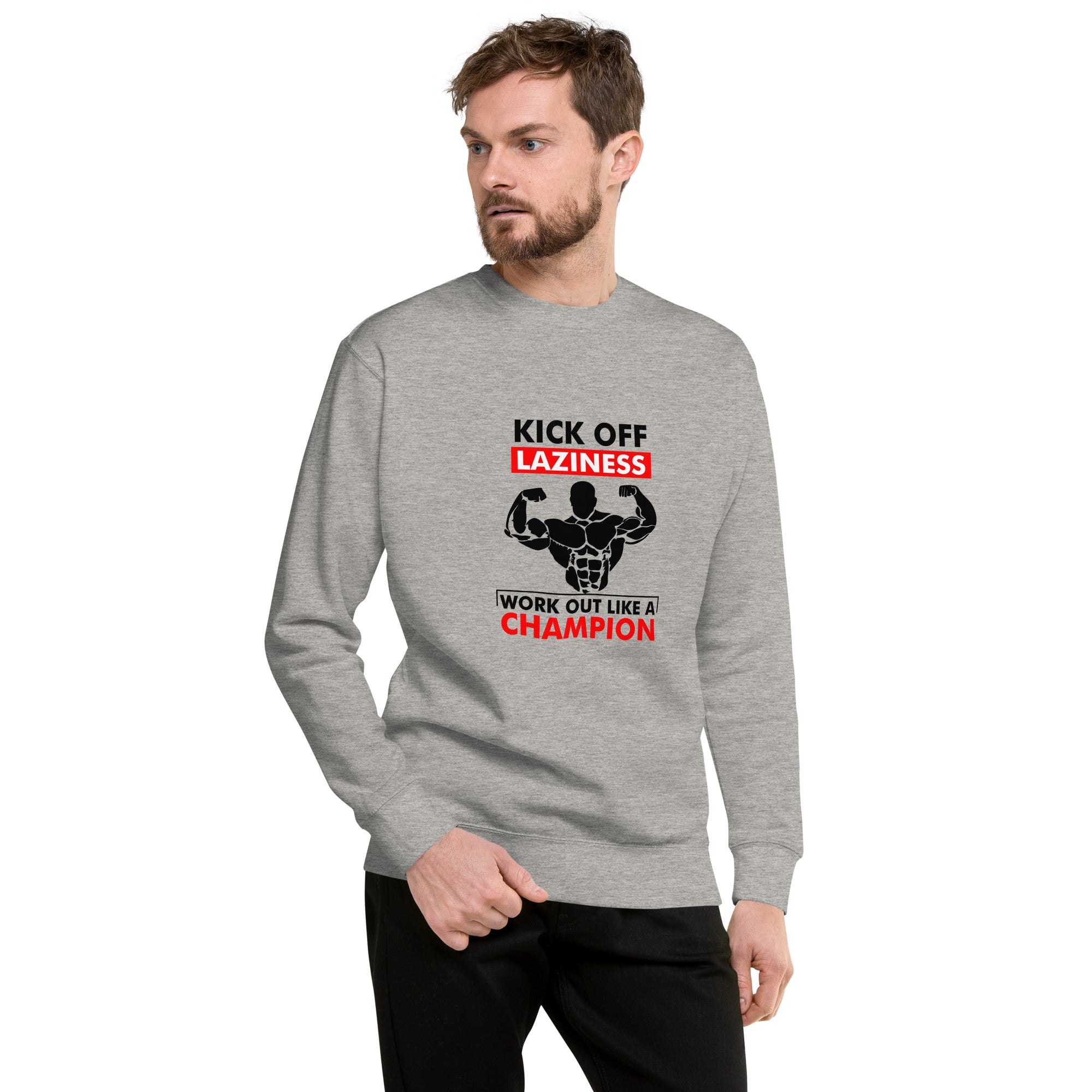 KICK OFF LAZINESS - Unisex Premium Sweatshirt