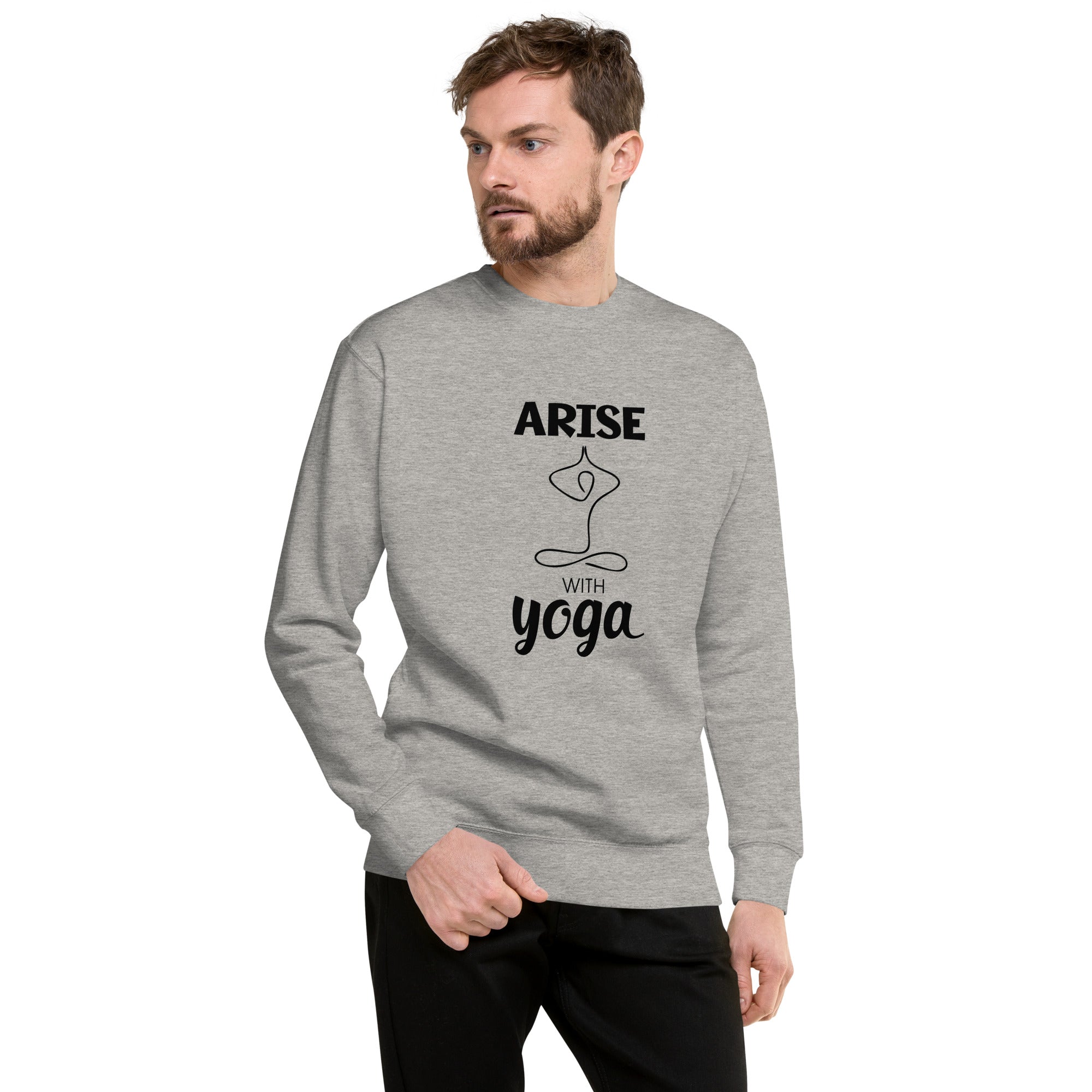 ARISE WITH YOGA - Unisex Premium Sweatshirt