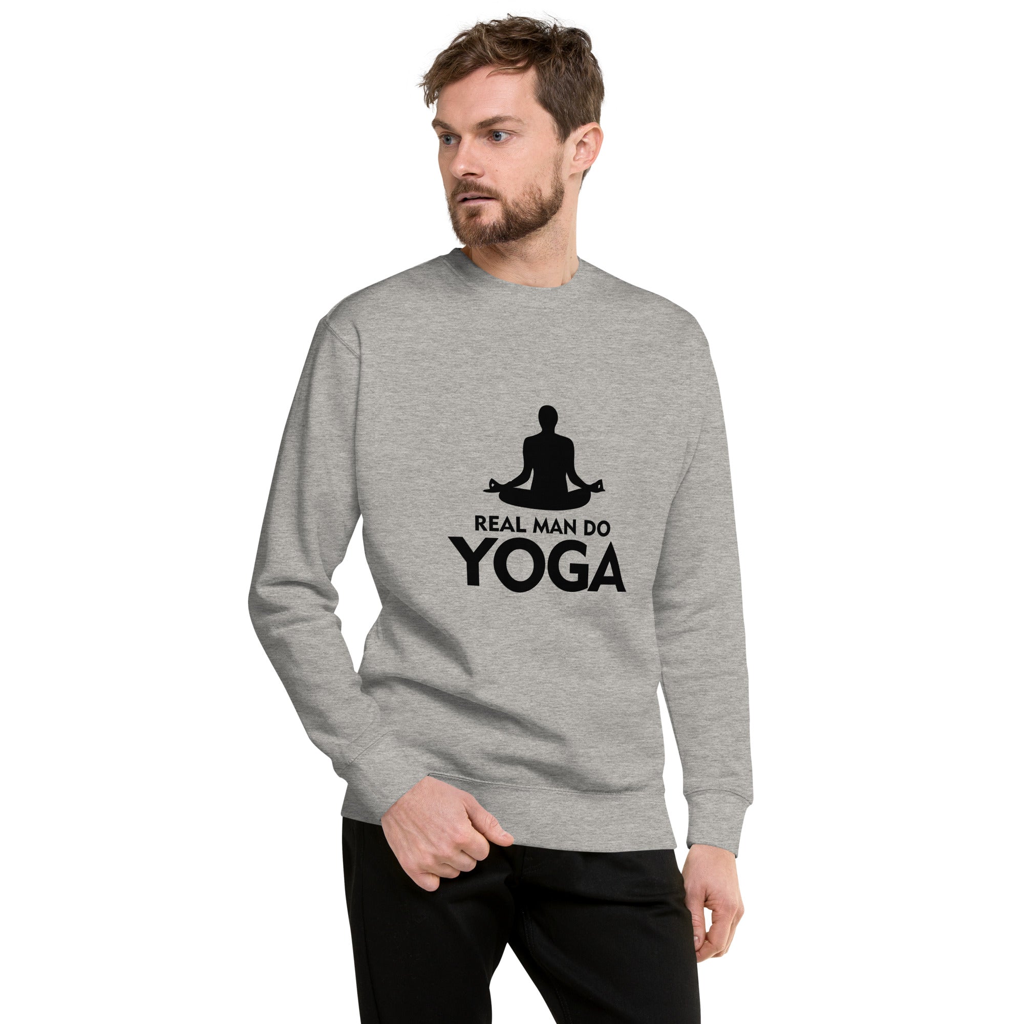 REAL MAN DO YOGA - Unisex Premium Sweatshirt