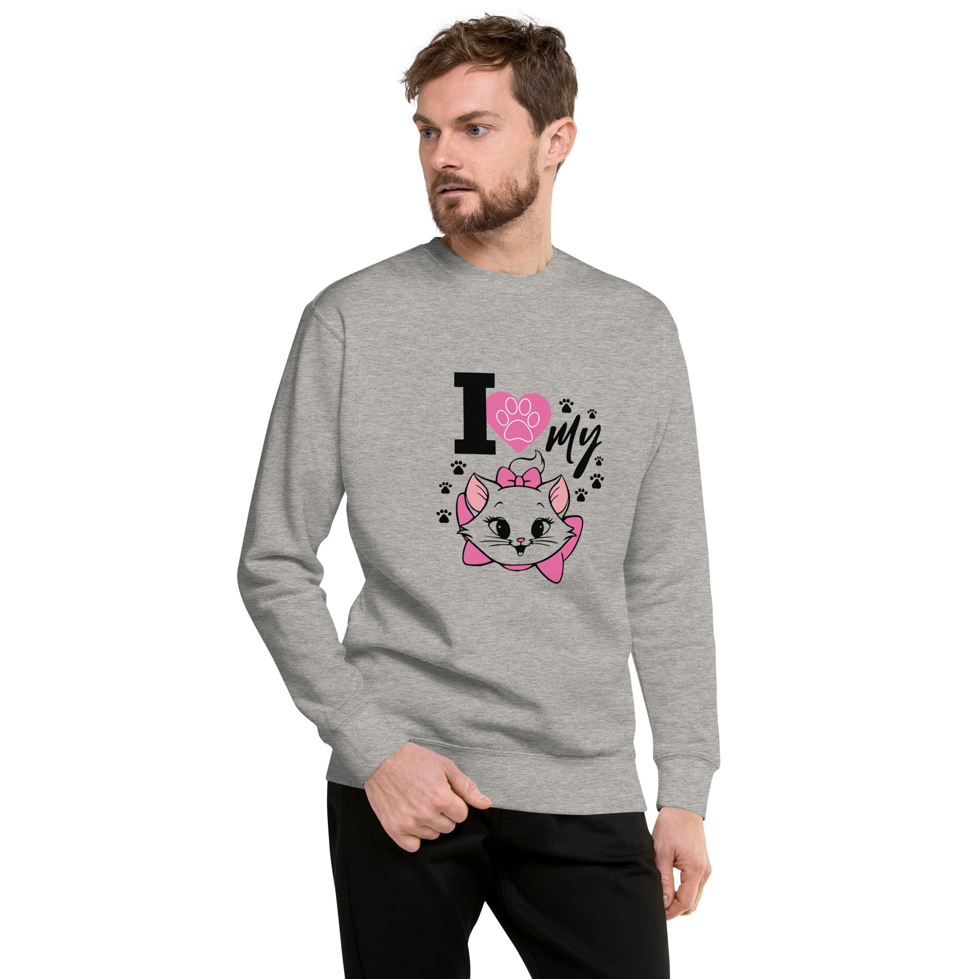 I LOVE MY CAT - Unisex Premium Sweatshirt