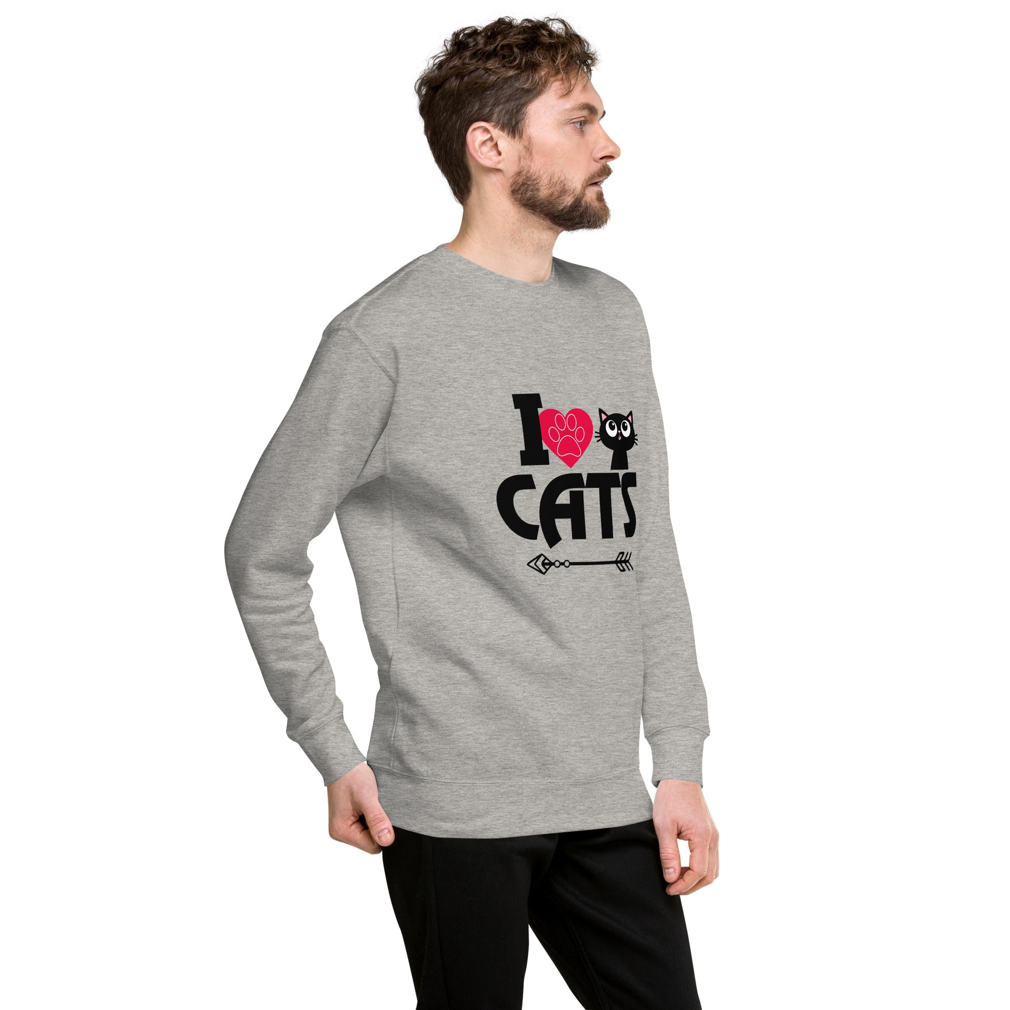 I LOVE CATS - Unisex Premium Sweatshirt