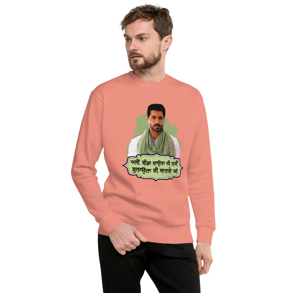 ASSI JHANDA LAUNA HI - Unisex Premium Sweatshirt