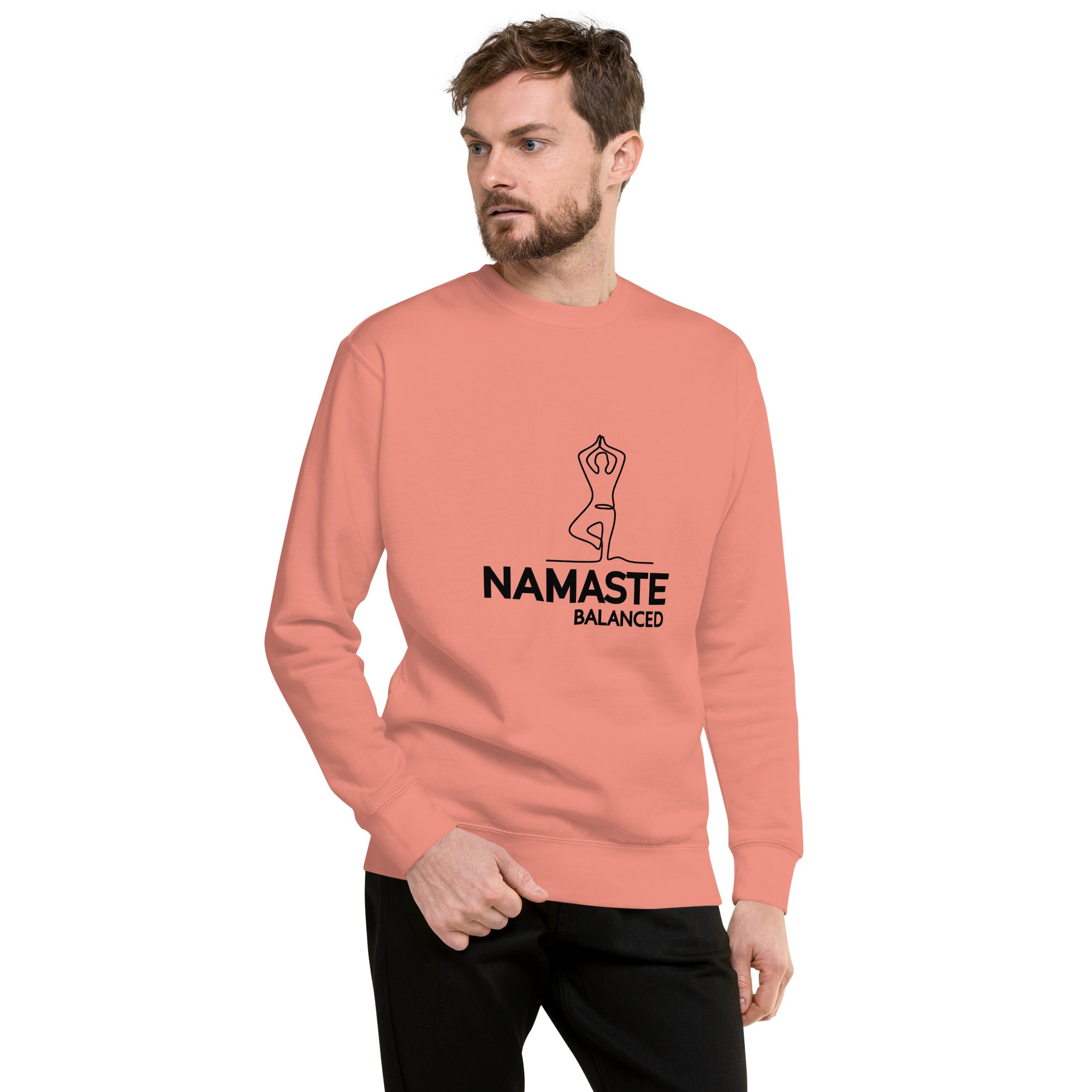 NAMASTE BALANCED - Unisex Premium Sweatshirt