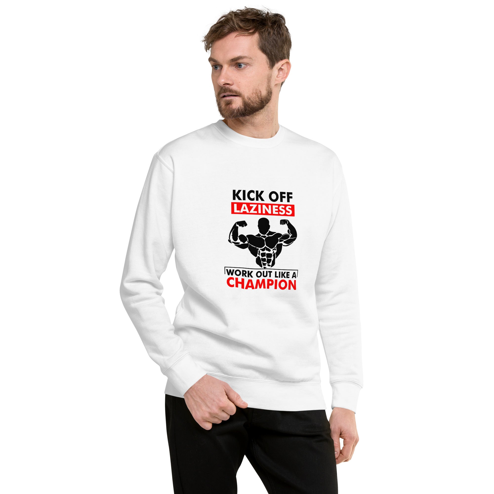 KICK OFF LAZINESS - Unisex Premium Sweatshirt