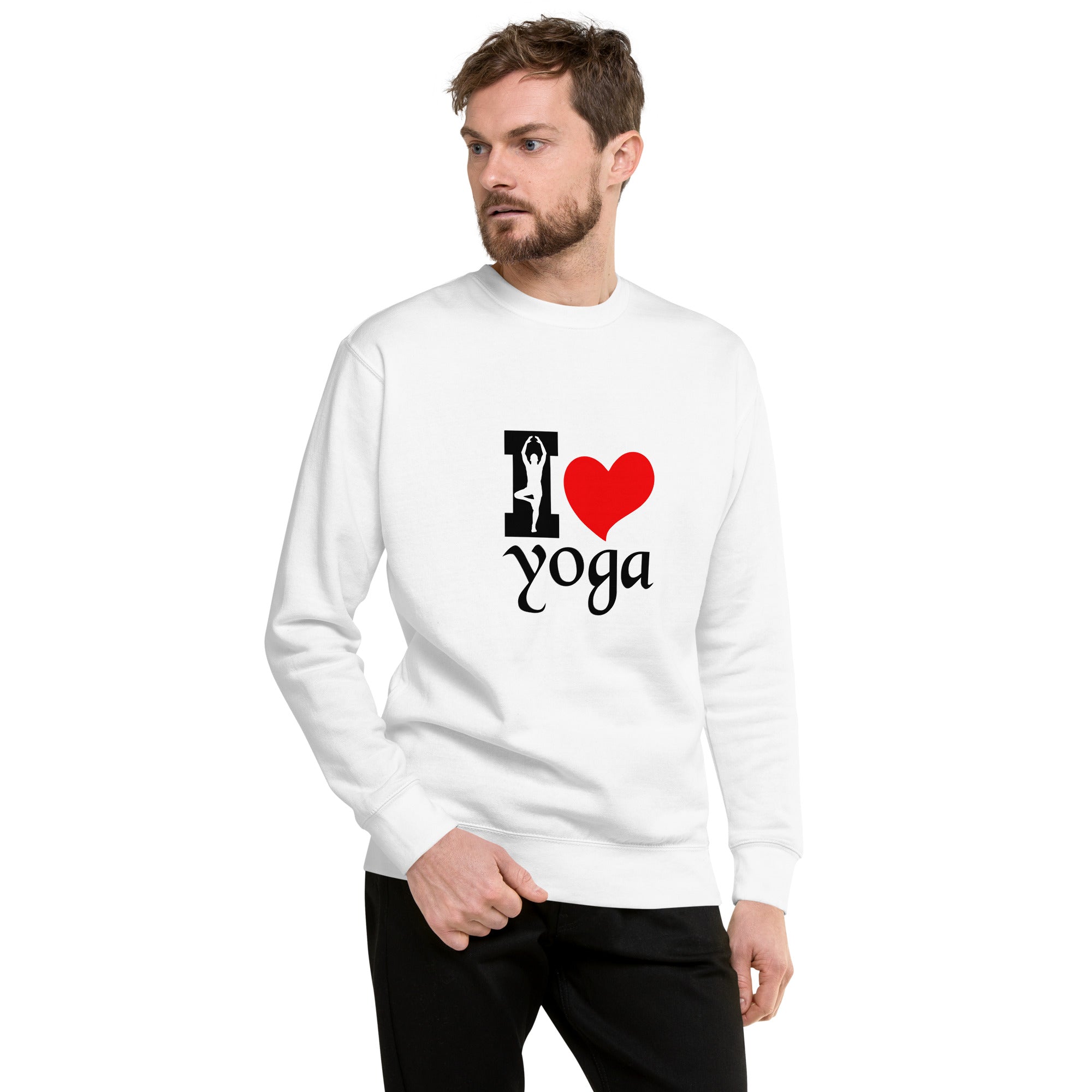 I LOVE YOGA - Unisex Premium Sweatshirt