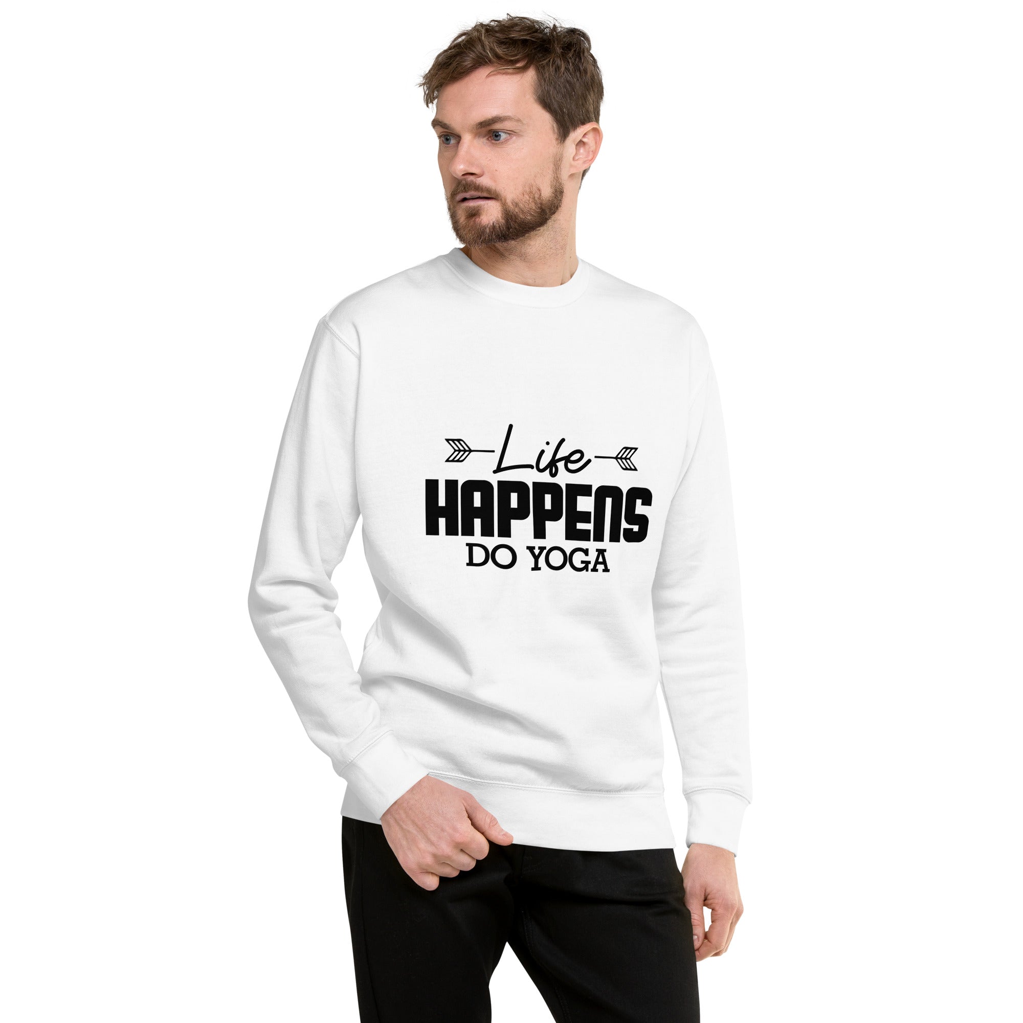 LIFE HAPPENS DO YOGA - Unisex Premium Sweatshirt