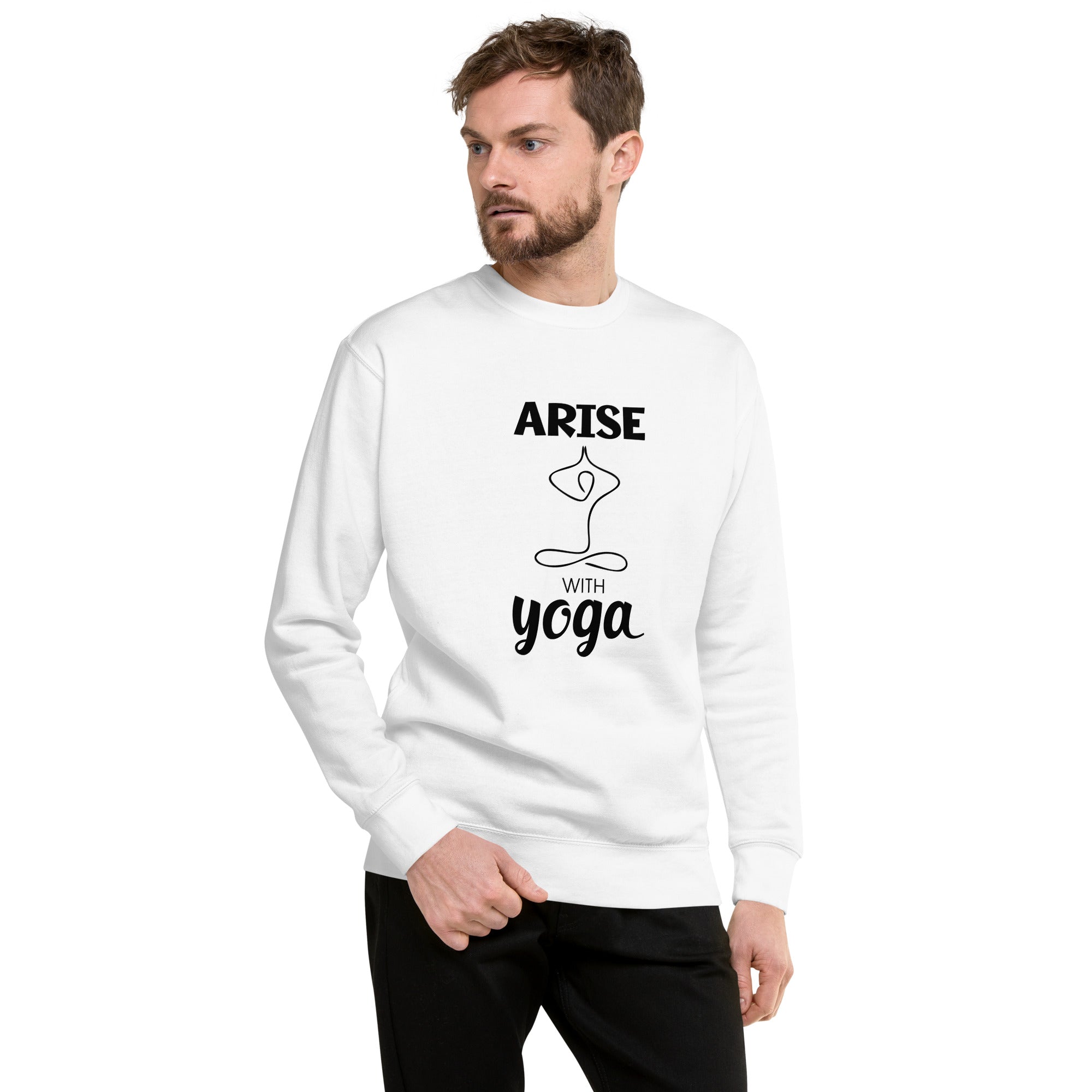 ARISE WITH YOGA - Unisex Premium Sweatshirt