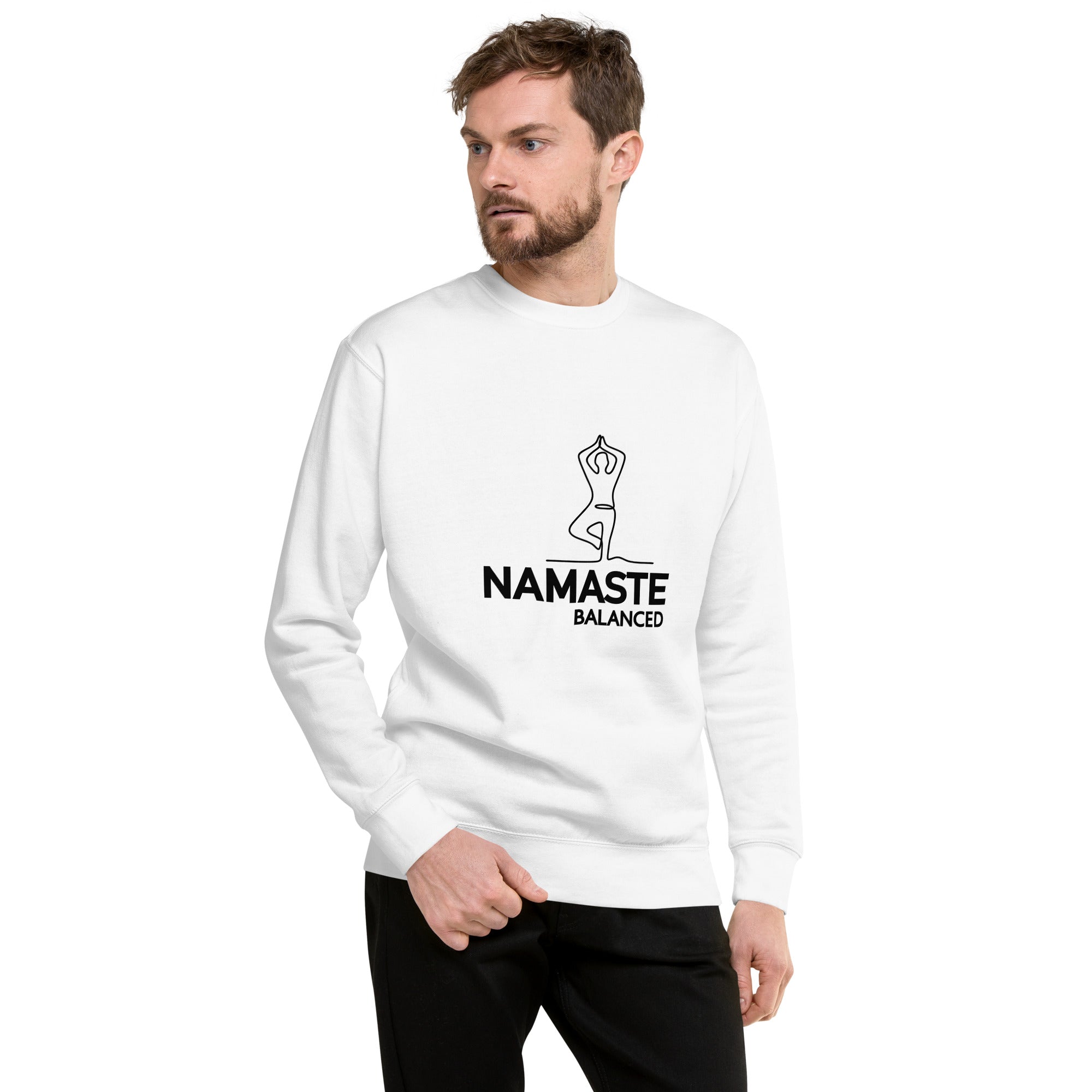 NAMASTE BALANCED - Unisex Premium Sweatshirt