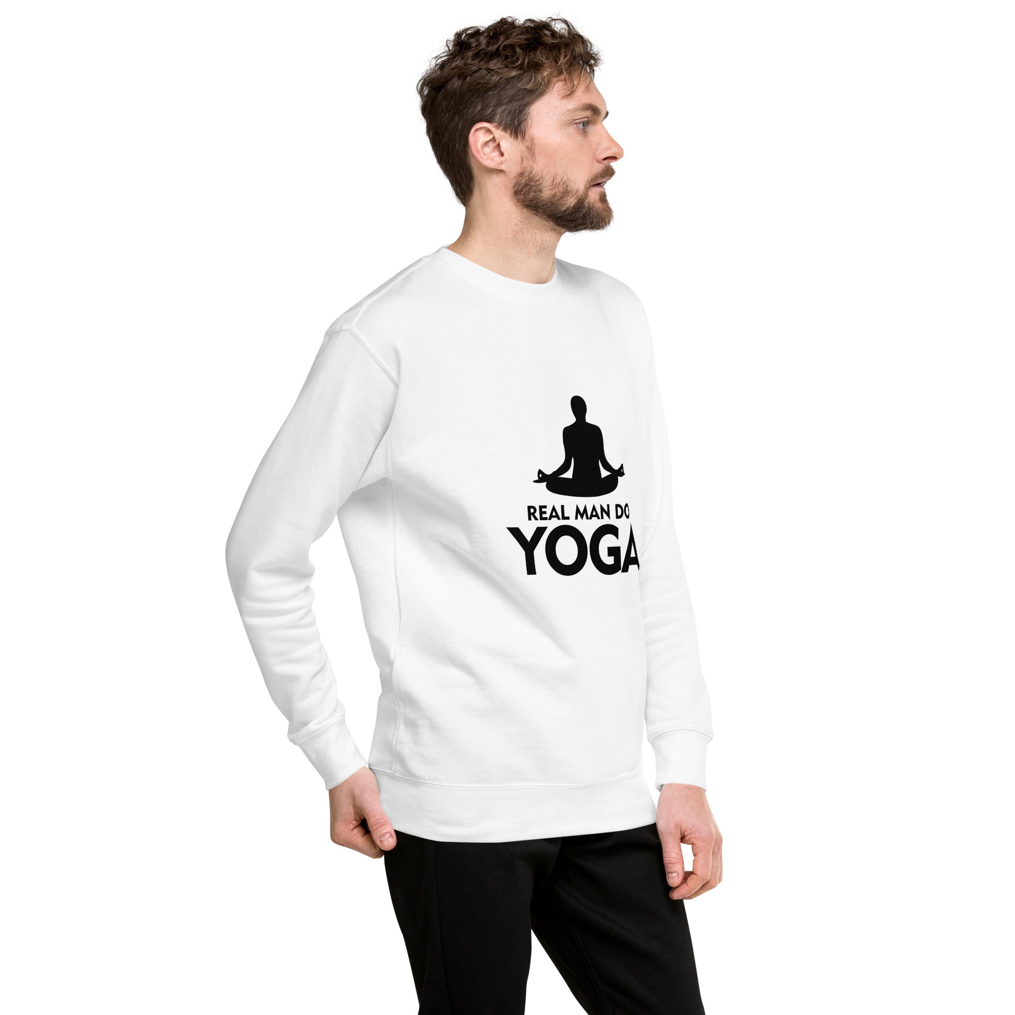 REAL MAN DO YOGA - Unisex Premium Sweatshirt