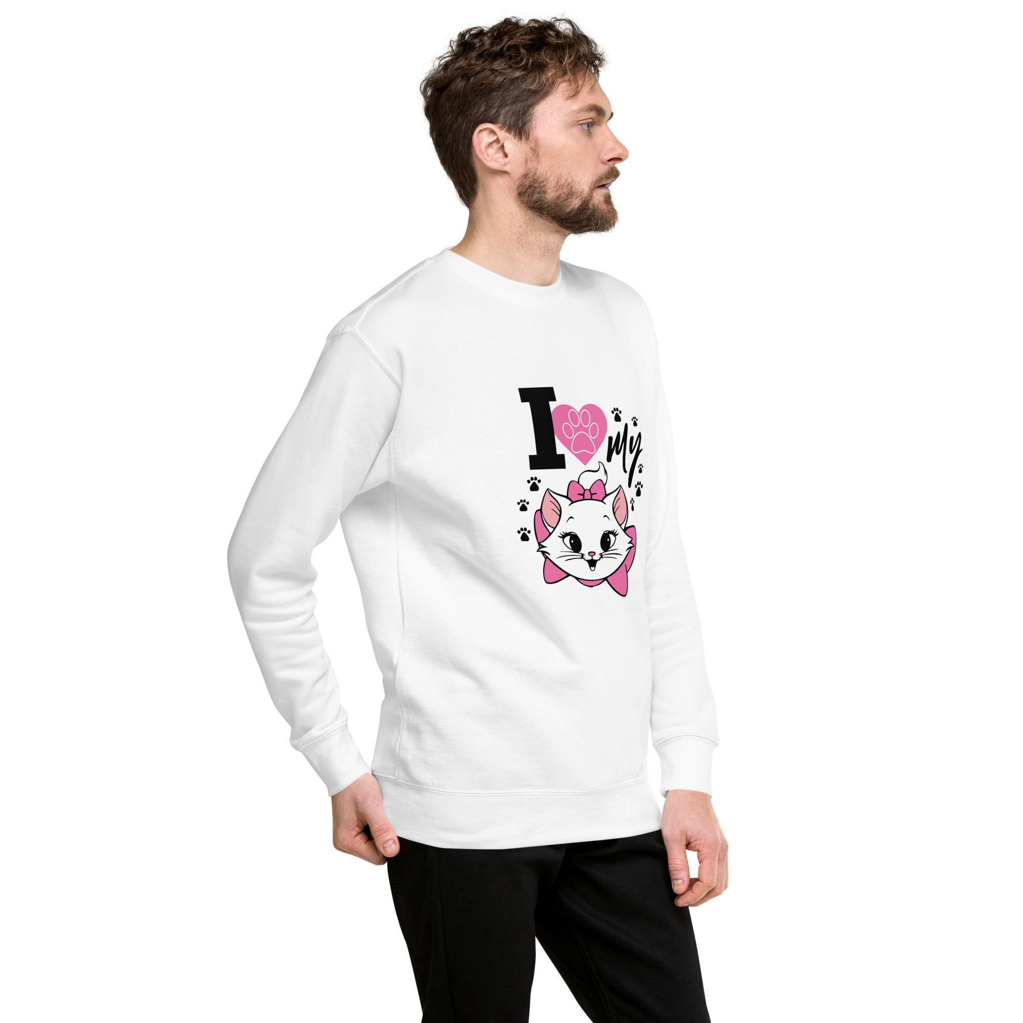 I LOVE MY CAT - Unisex Premium Sweatshirt