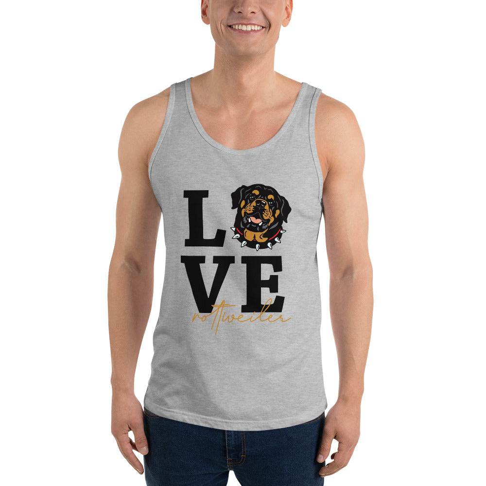 LOVE ROTTWEILER - Men's Tank Top