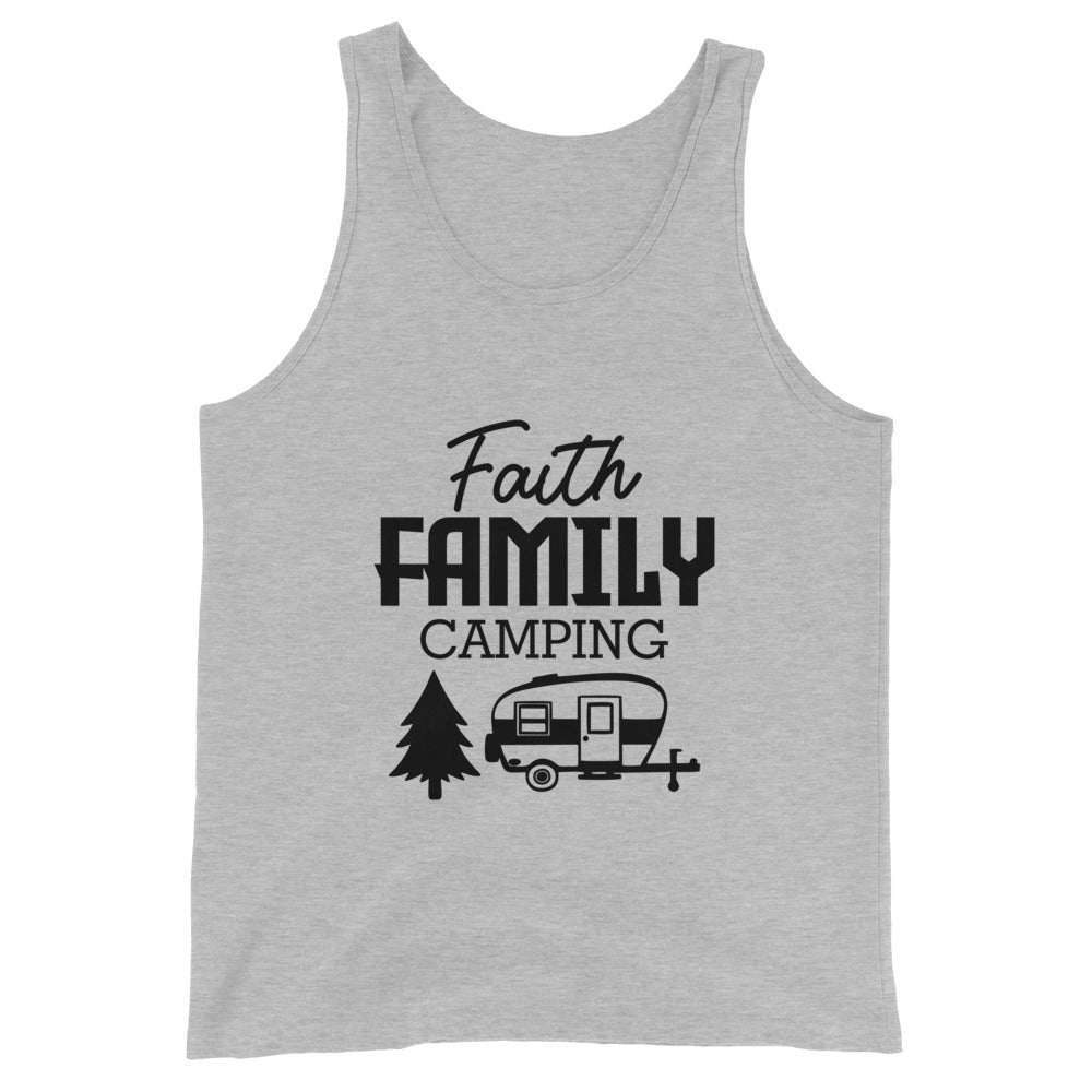 Family Camping- Unisex Tank Top