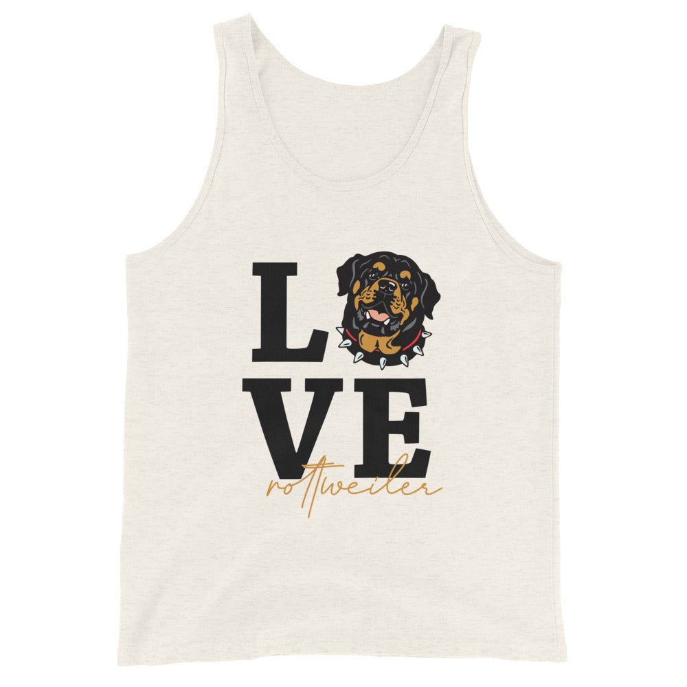 LOVE ROTTWEILER - Men's Tank Top