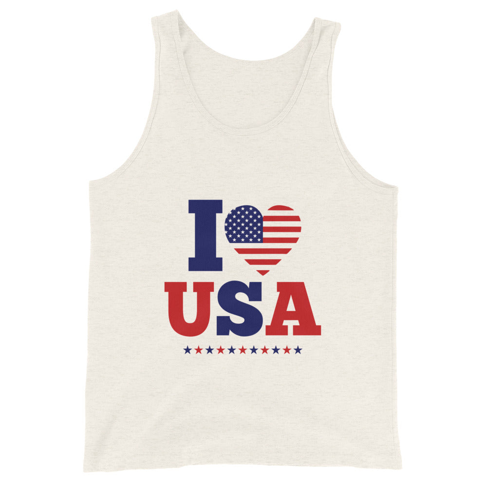 I LOVE USA - Unisex Tank Top